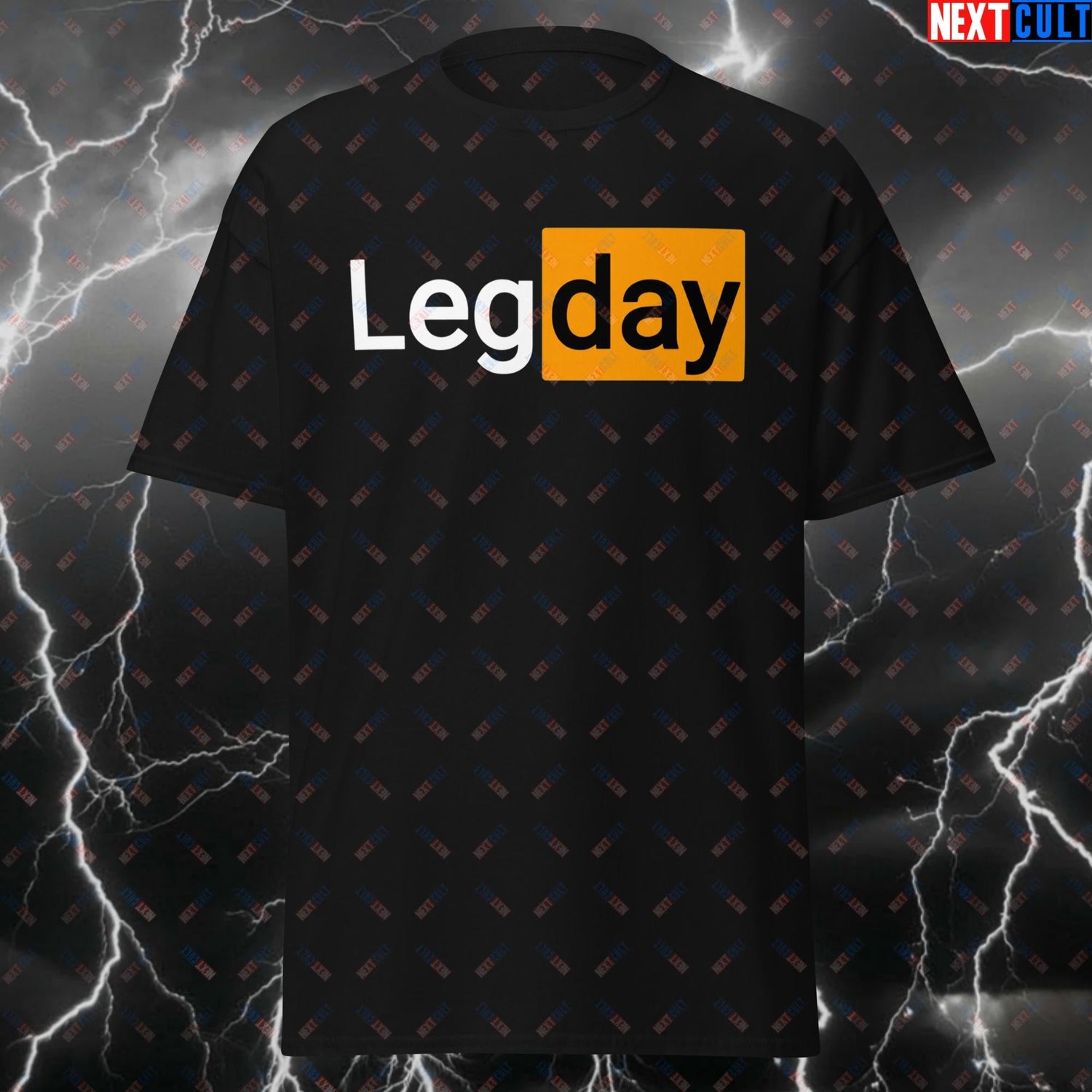 Funny leg day shirts featuring humorous designs for gym enthusiasts celebrating leg workouts and fitness gains