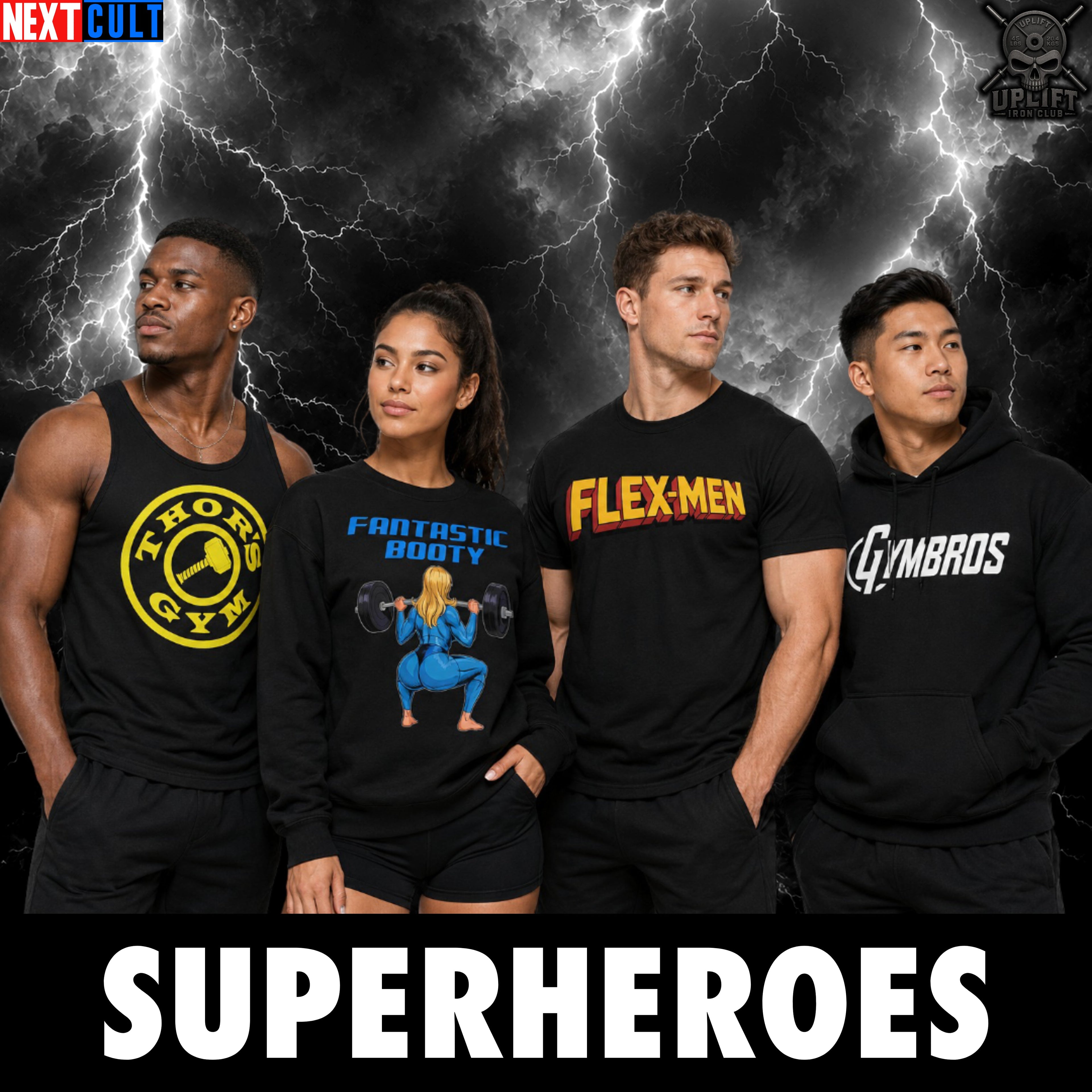 Funny Superhero Gym Shirts – Batman, Hulk & Superman Pump Cover Tees