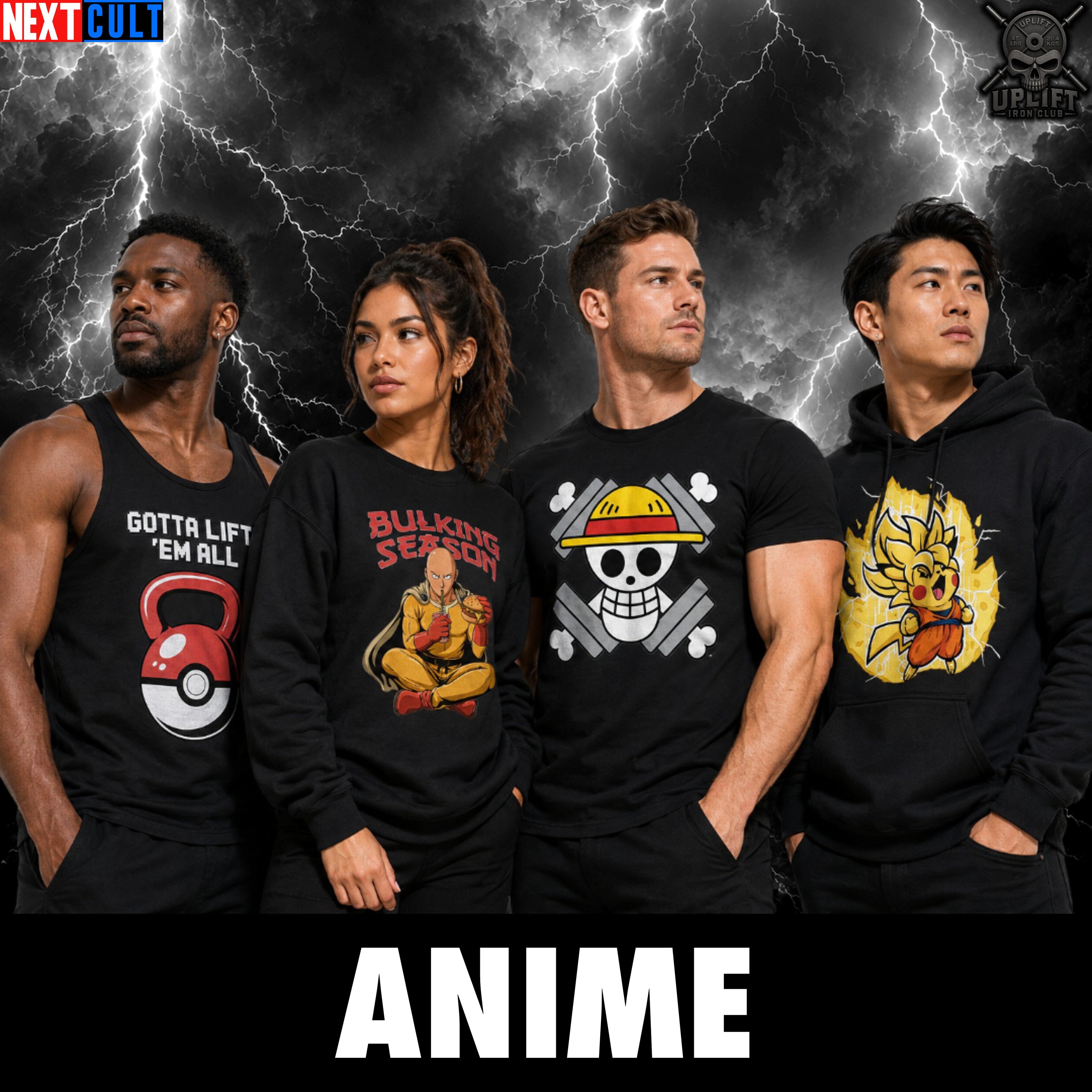 Funny Anime Gym Shirts & Tees - Epic Anime Pump Covers