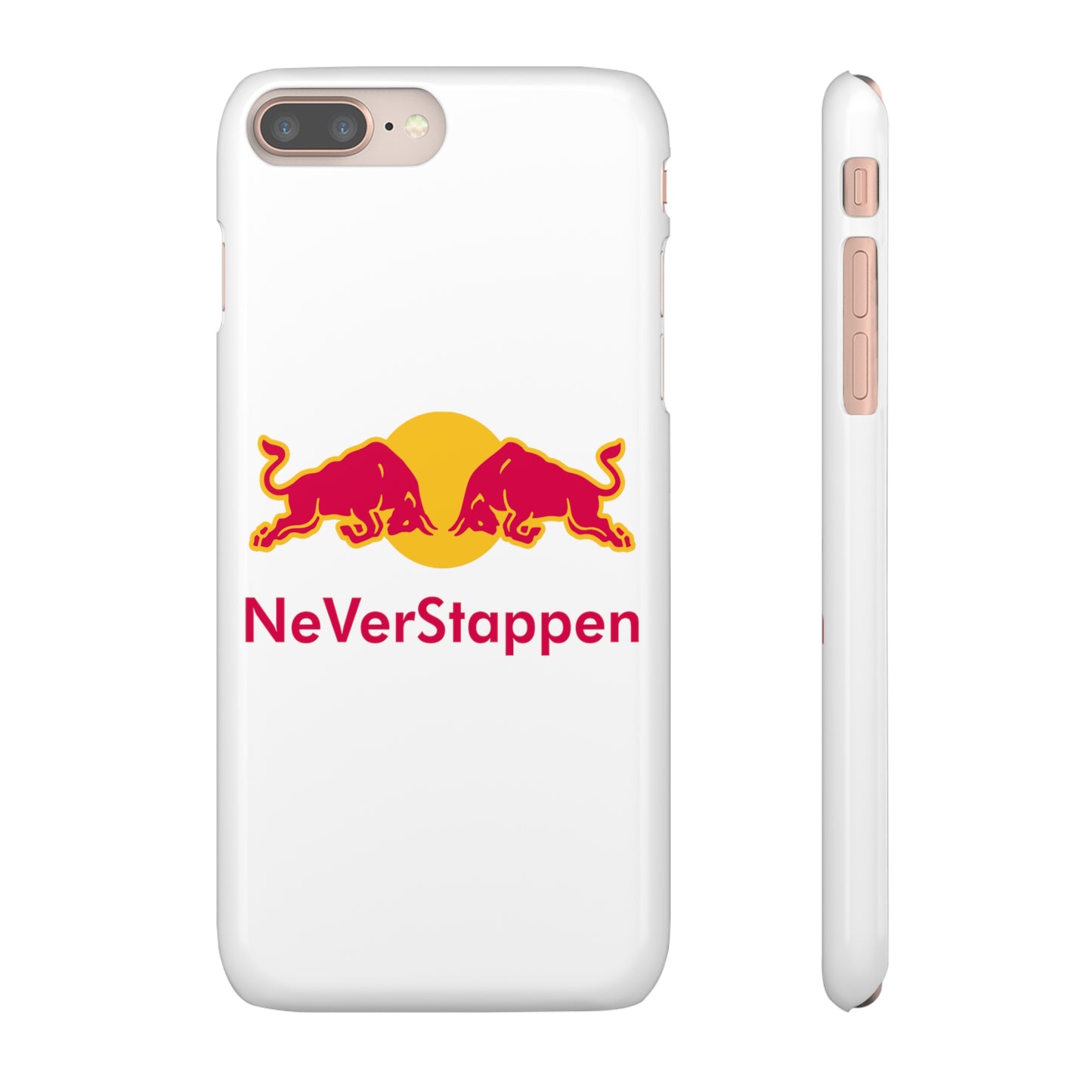 NeVerStappen Red Bull Formula 1 F1 Max Verstappen Snap Case iPhone 8 Plus Glossy Mobile Phone Cases F1 Max Verstappen Red Bull Printify