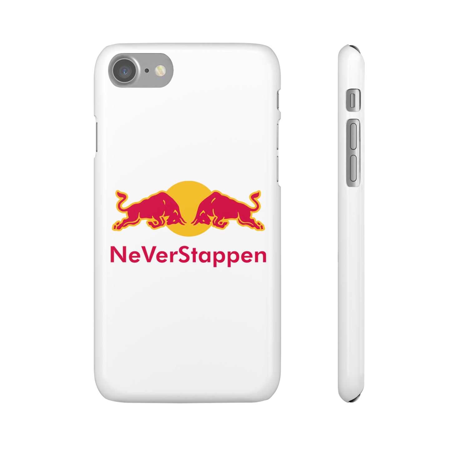 NeVerStappen Red Bull Formula 1 F1 Max Verstappen Snap Case iPhone 7 Glossy Mobile Phone Cases F1 Max Verstappen Red Bull Printify