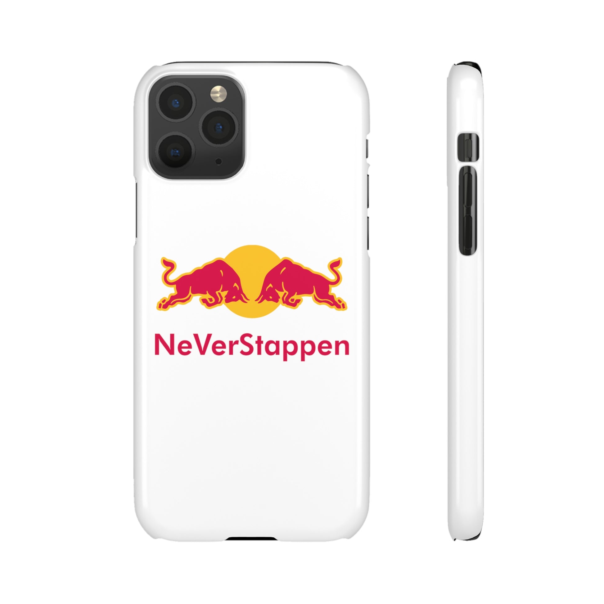 NeVerStappen Red Bull Formula 1 F1 Max Verstappen Snap Case iPhone 11 Pro Glossy Mobile Phone Cases F1 Max Verstappen Red Bull Printify