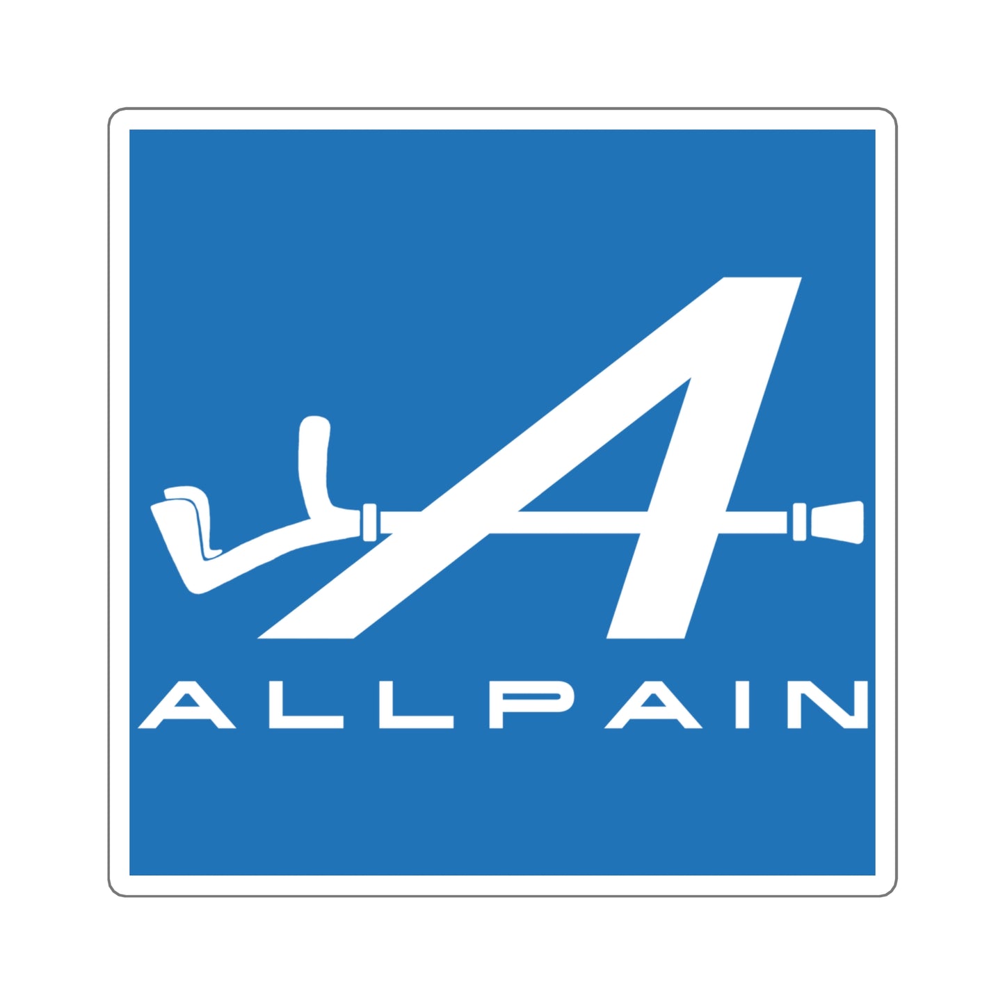 Allpain Alpine F1 Formula 1 Pierre Gasly Esteban Ocon Square Sticker Next Cult Brand Alpine, F1