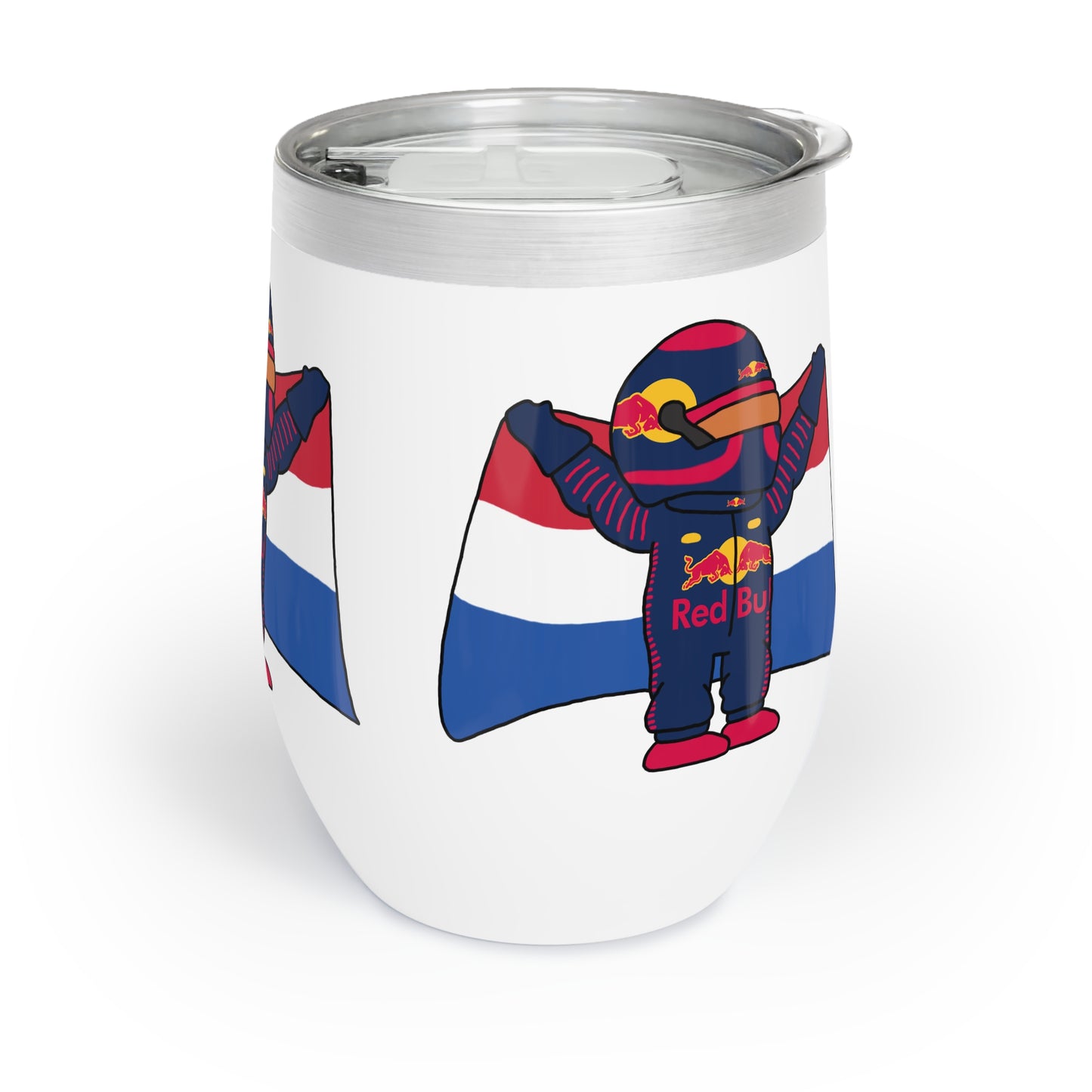 NeVerStappen Red Bull Formula 1 F1 Max Verstappen Wine Tumbler Tumblers F1 Max Verstappen Red Bull Printify