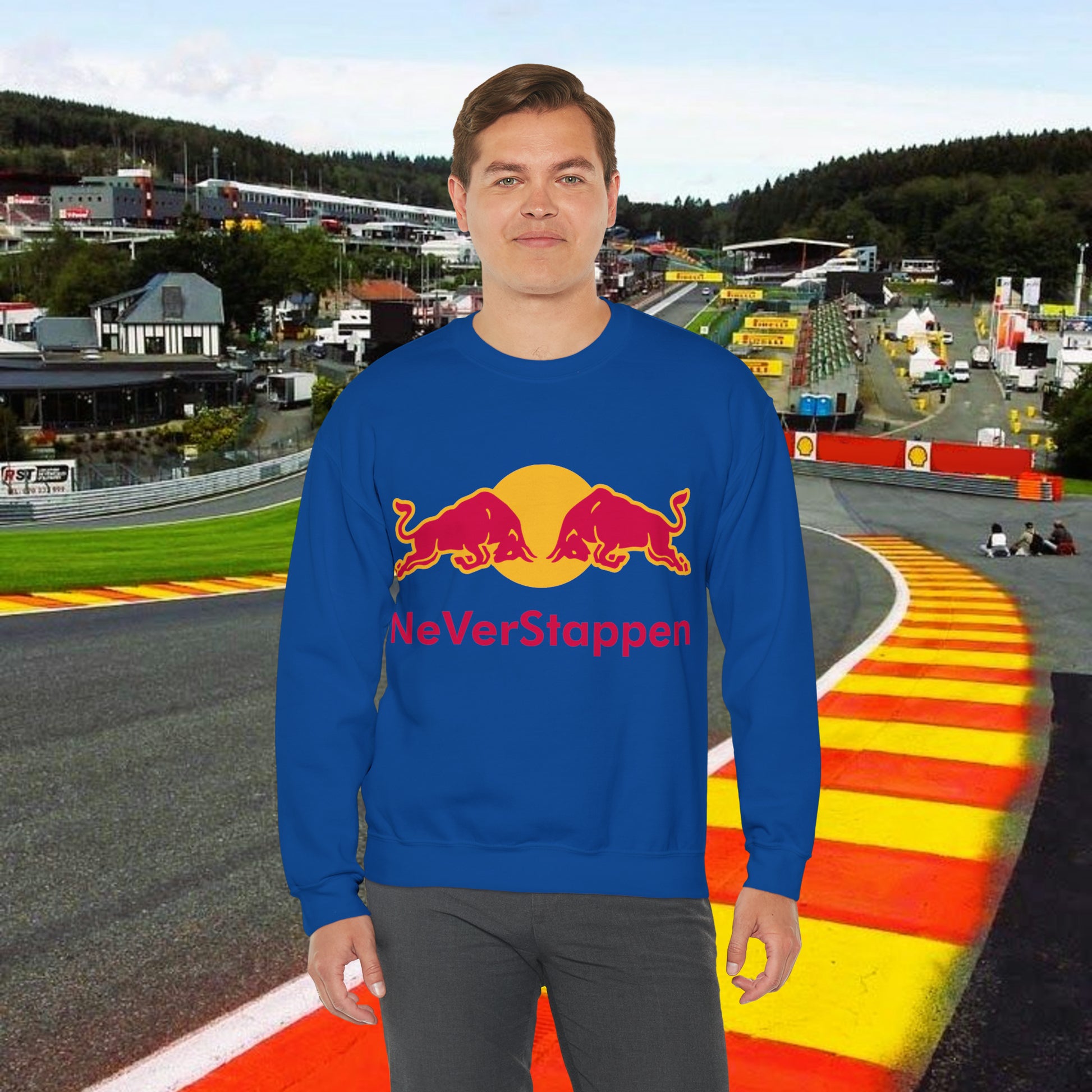 Max Verstappen Sweatshirt Verstappen Sweater Red Bull Sweatshirt F1 Jumper Formula 1 Shirt F1 Gift Formula 1 Gift Red Bull Fan Gift Racing Royal Sweatshirts F1 Max Verstappen Red Bull Printify