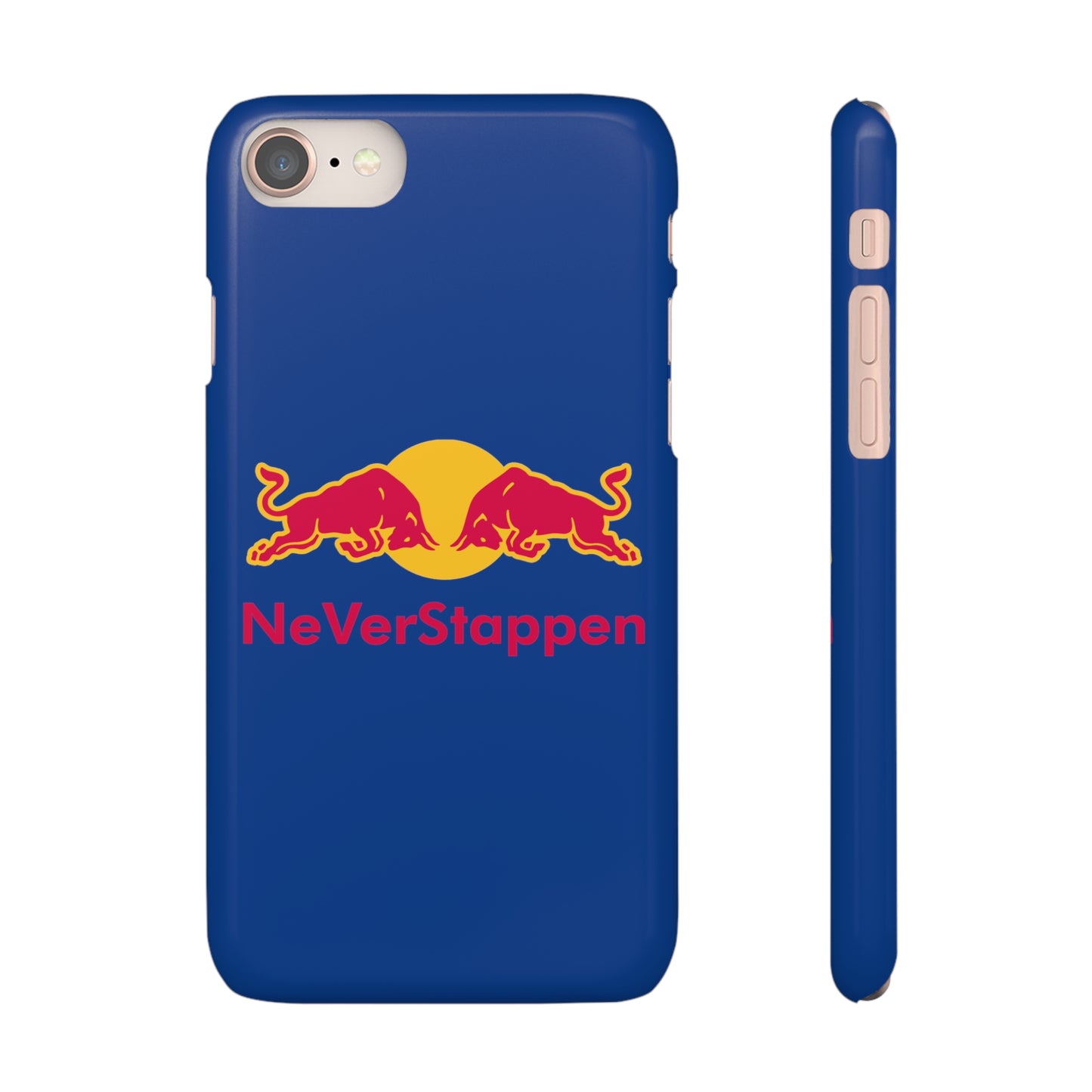 NeVerStappen Red Bull Formula 1 F1 Max Verstappen Snap Case iPhone 8 Glossy Mobile Phone Cases F1 Max Verstappen Red Bull Printify