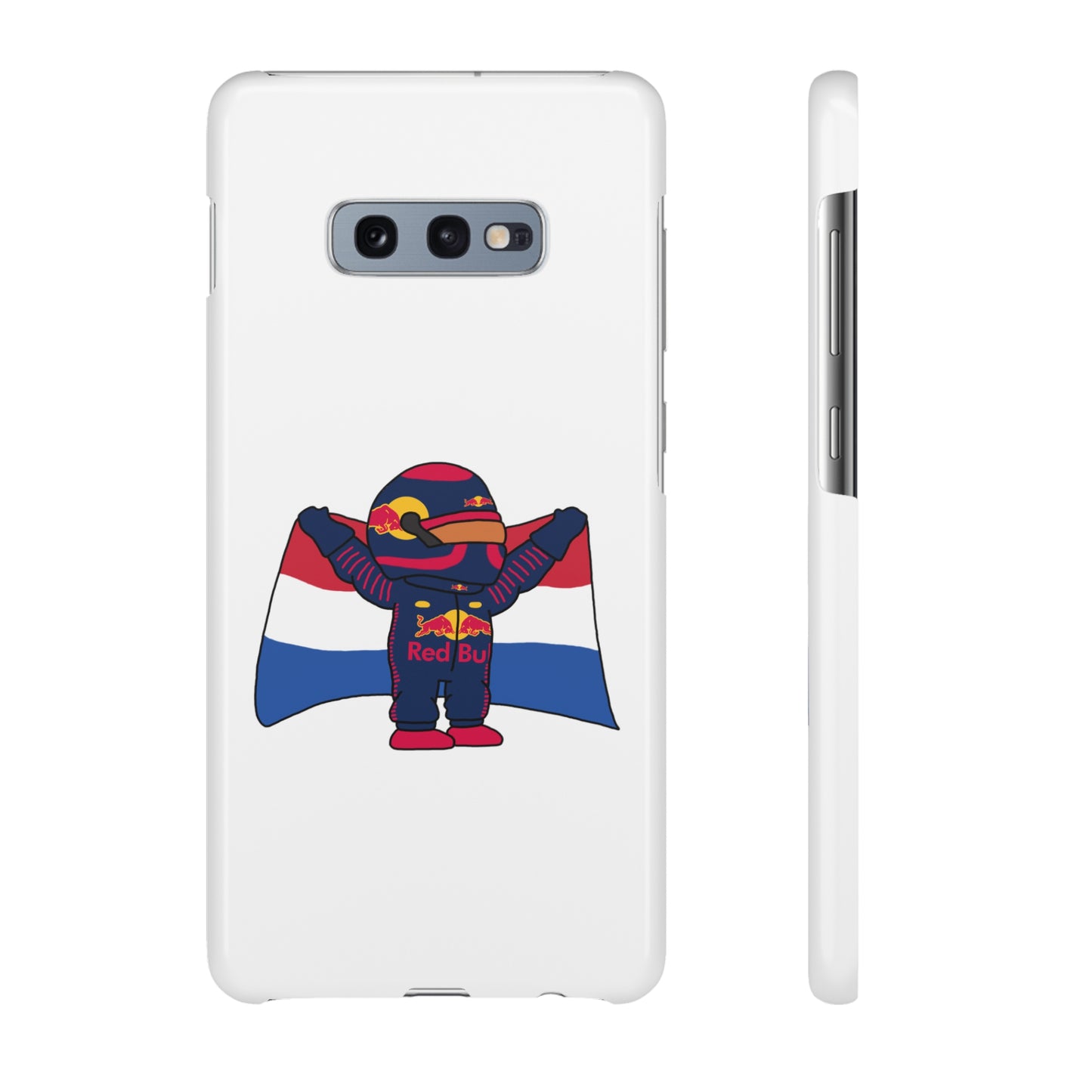 NeVerStappen Red Bull Formula 1 F1 Max Verstappen Snap Case Samsung Galaxy S10E Glossy Mobile Phone Cases F1 Max Verstappen Red Bull Printify