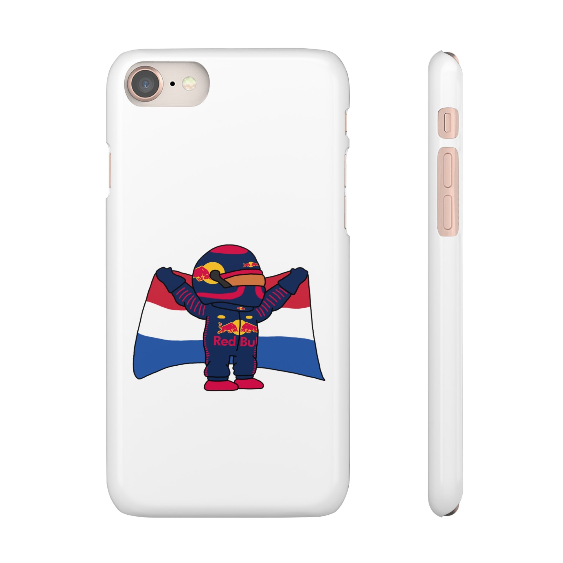 NeVerStappen Red Bull Formula 1 F1 Max Verstappen Snap Case iPhone 8 Glossy Mobile Phone Cases F1 Max Verstappen Red Bull Printify