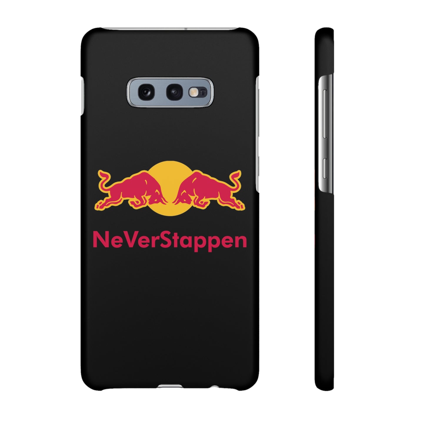 NeVerStappen Red Bull Formula 1 F1 Max Verstappen Snap Case Samsung Galaxy S10E Matte Mobile Phone Cases F1 Max Verstappen Red Bull Printify