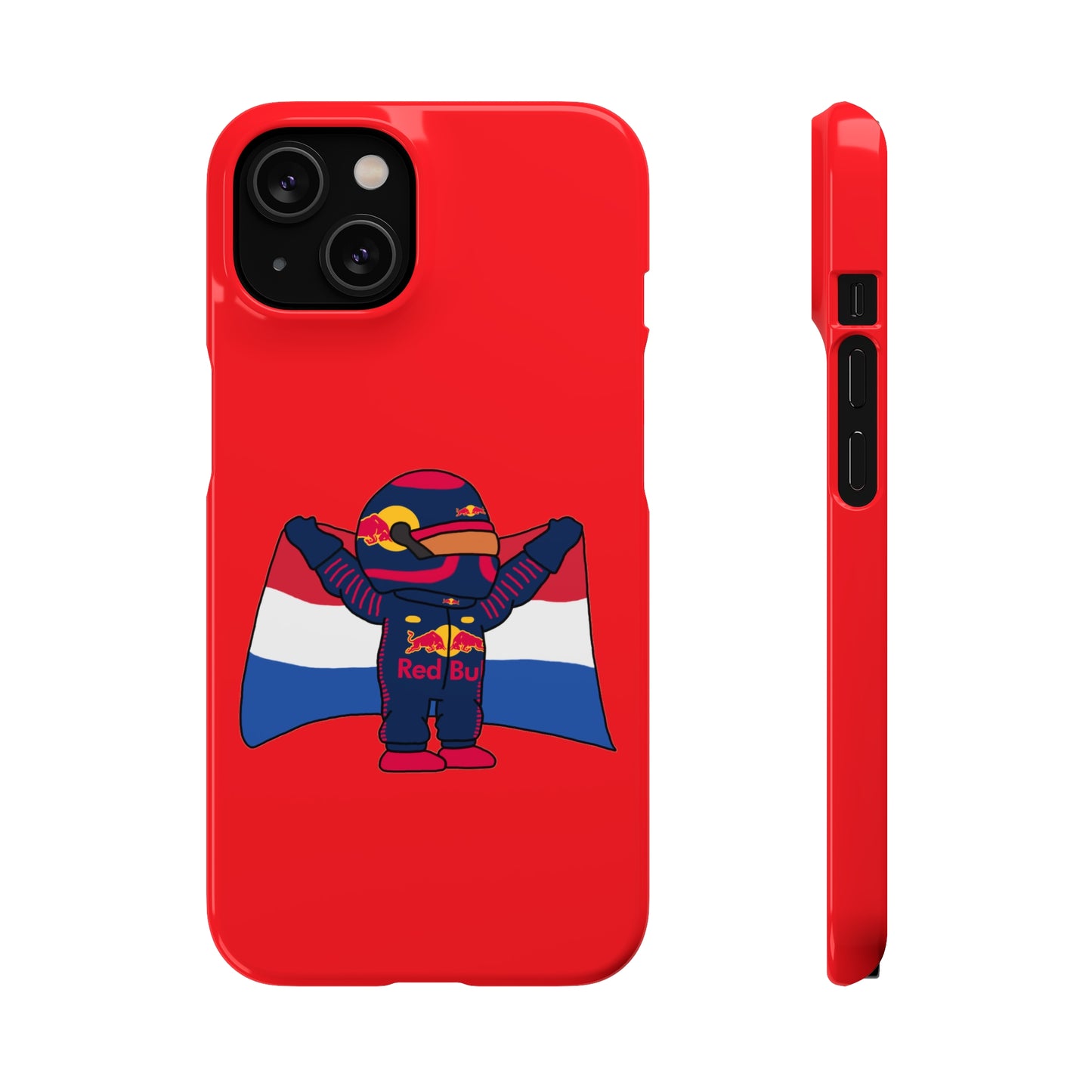 NeVerStappen Red Bull Formula 1 F1 Max Verstappen Snap Case iPhone 14 Glossy Mobile Phone Cases F1 Max Verstappen Red Bull Printify