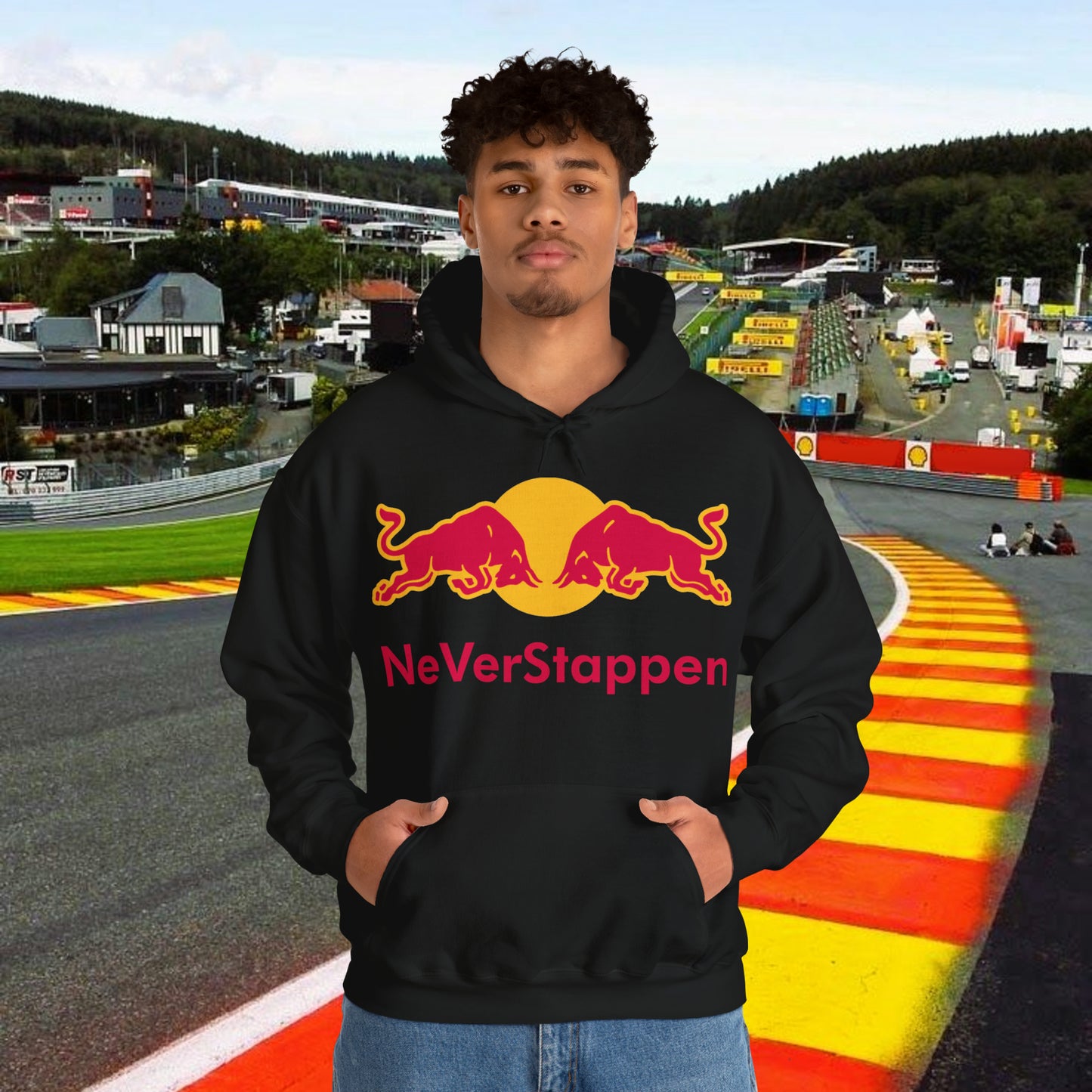 Max Verstappen Hoodie Verstappen Jumper Red Bull Pullover F1 Hoodie Formula 1 Hoodie F1 Gift Formula 1 Gift Red Bull Fan Gift Racing Gift Black Hoodies F1 Max Verstappen Red Bull Printify