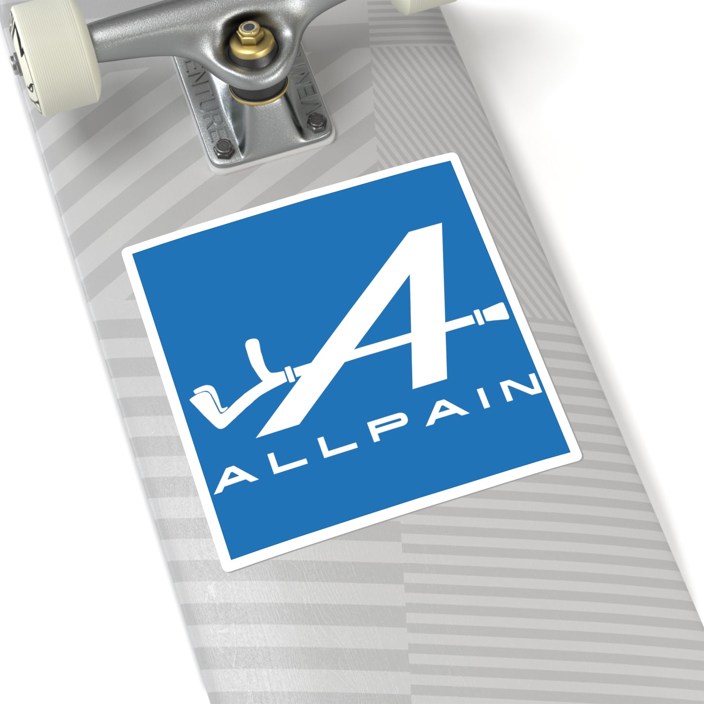 Allpain Alpine F1 Formula 1 Pierre Gasly Esteban Ocon Square Sticker 6" × 6" White Stickers Alpine F1 Printify