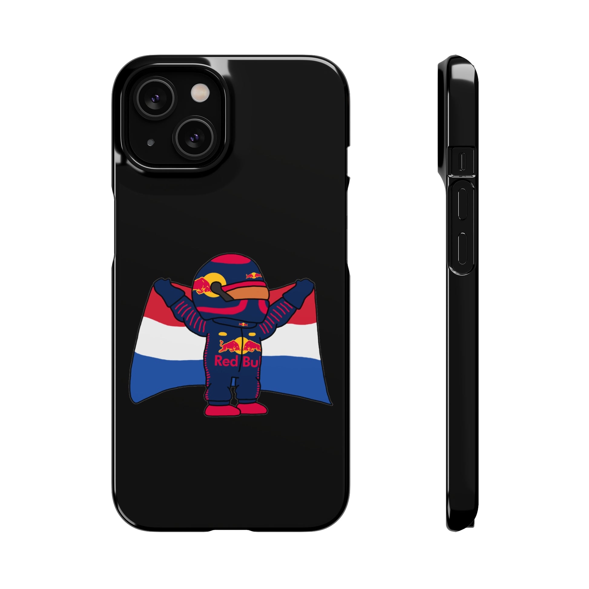 NeVerStappen Red Bull Formula 1 F1 Max Verstappen Snap Case iPhone 14 Glossy Mobile Phone Cases F1 Max Verstappen Red Bull Printify