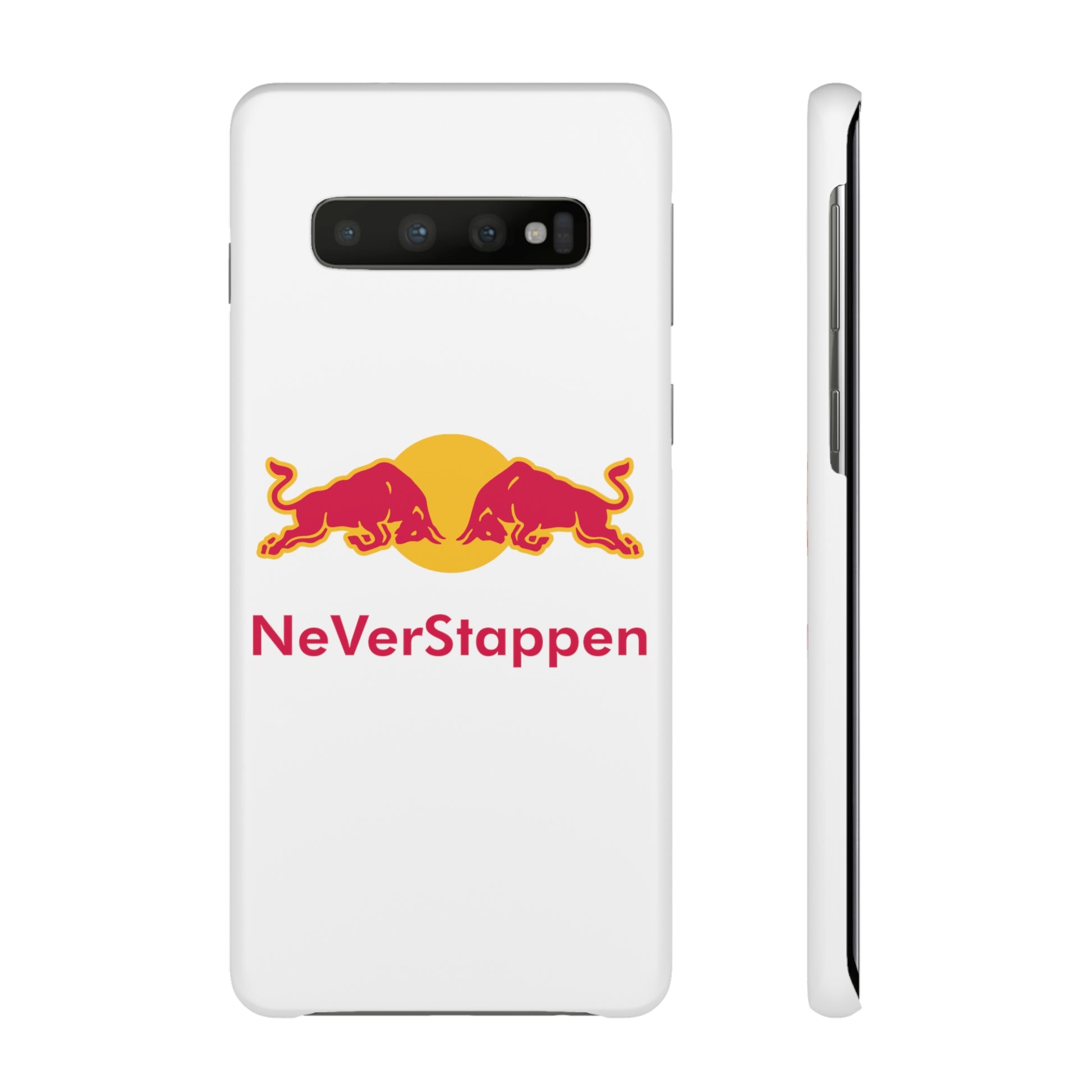 NeVerStappen Red Bull Formula 1 F1 Max Verstappen Snap Case Samsung Galaxy S10 Matte Mobile Phone Cases F1 Max Verstappen Red Bull Printify