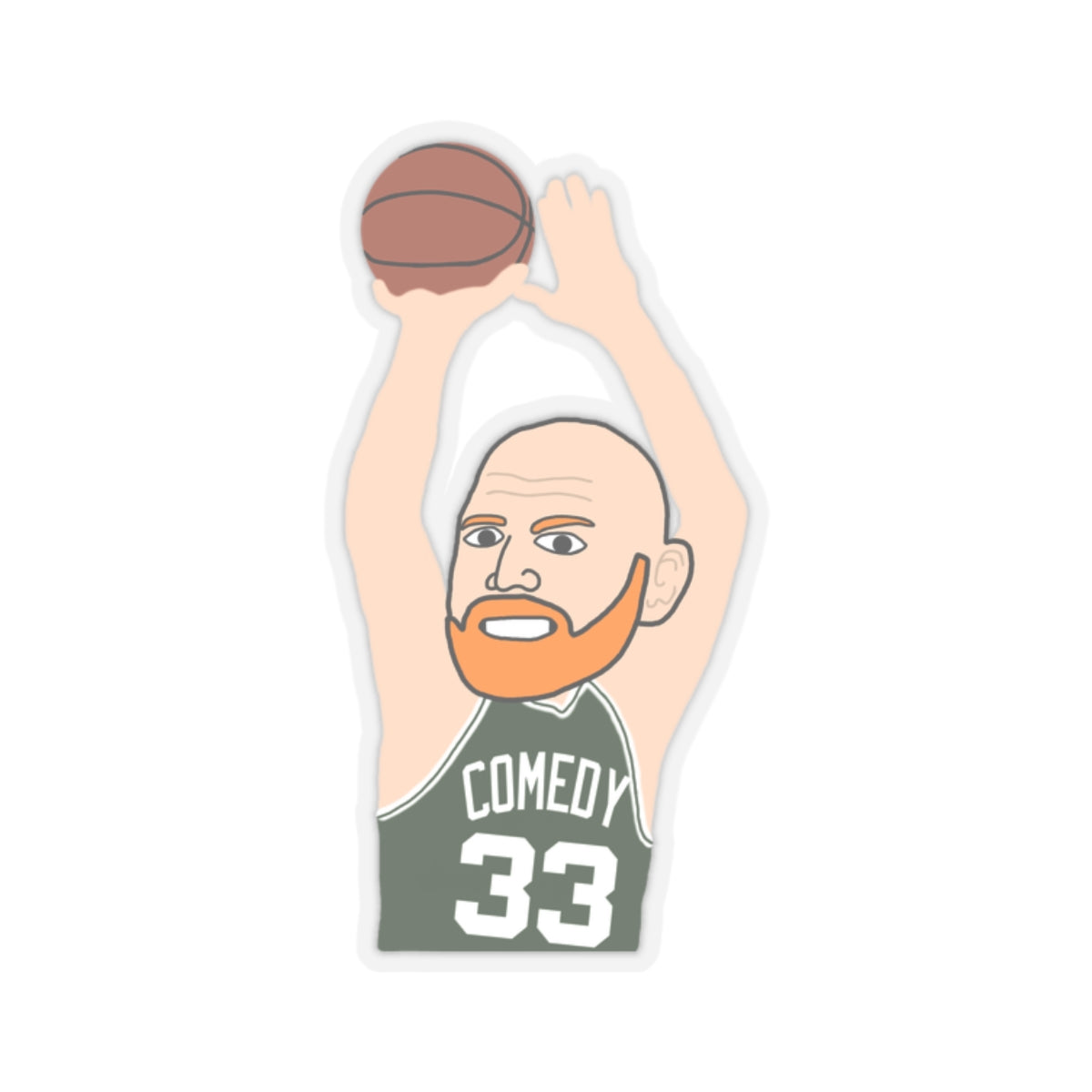 Bill Burrd Boston Celtics Larry Bird Bill Burr Stickers Stickers Basketball Bill Burr Boston Celtics Monday Morning Podcast NBA Podcasts Stand-up Comedy Printify