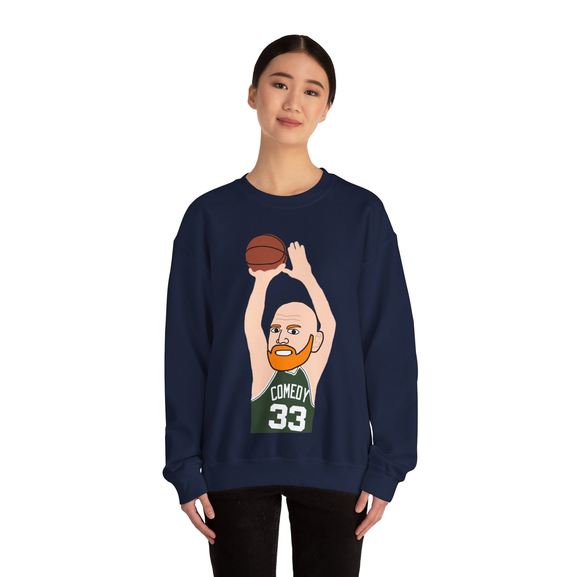 Bill Burr Sweatshirt Boston Celtics Sweater Larry Bird Jumper Monday Morning Podcast Merch Podcast Gift Celtics Fan Gift Basketball Fan Gift Sweatshirts Basketball Bill Burr Boston Celtics Monday Morning Podcast NBA Podcasts Stand-up Comedy Printify