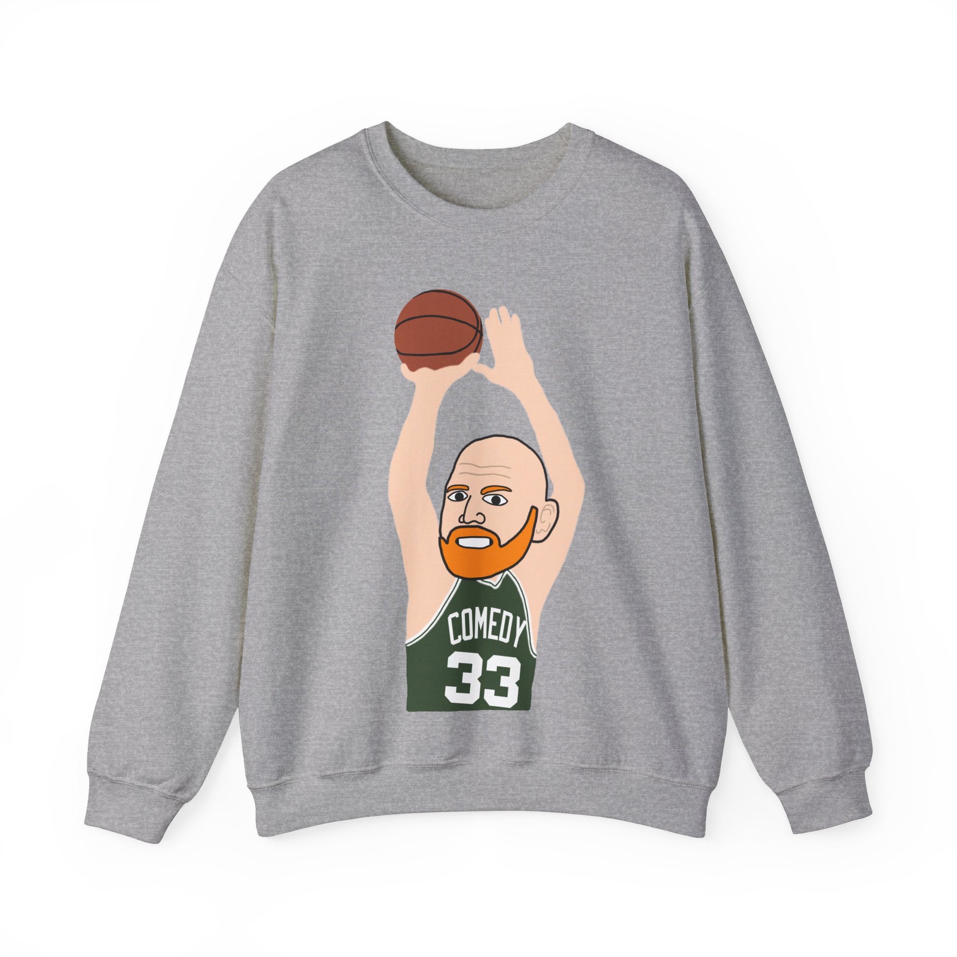 Bill Burr Sweatshirt Boston Celtics Sweater Larry Bird Jumper Monday Morning Podcast Merch Podcast Gift Celtics Fan Gift Basketball Fan Gift Next Cult Brand Bill Burr, Monday Morning Podcast, Podcasts, Stand-up Comedy