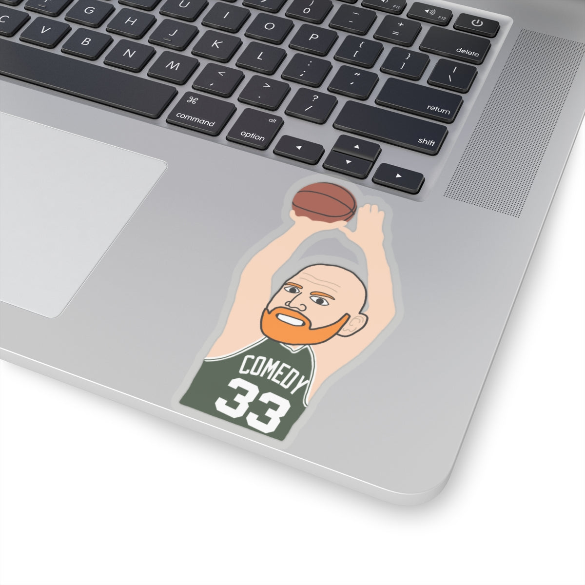 Bill Burrd Boston Celtics Larry Bird Bill Burr Stickers 4" × 4" Transparent Stickers Basketball Bill Burr Boston Celtics Monday Morning Podcast NBA Podcasts Stand-up Comedy Printify