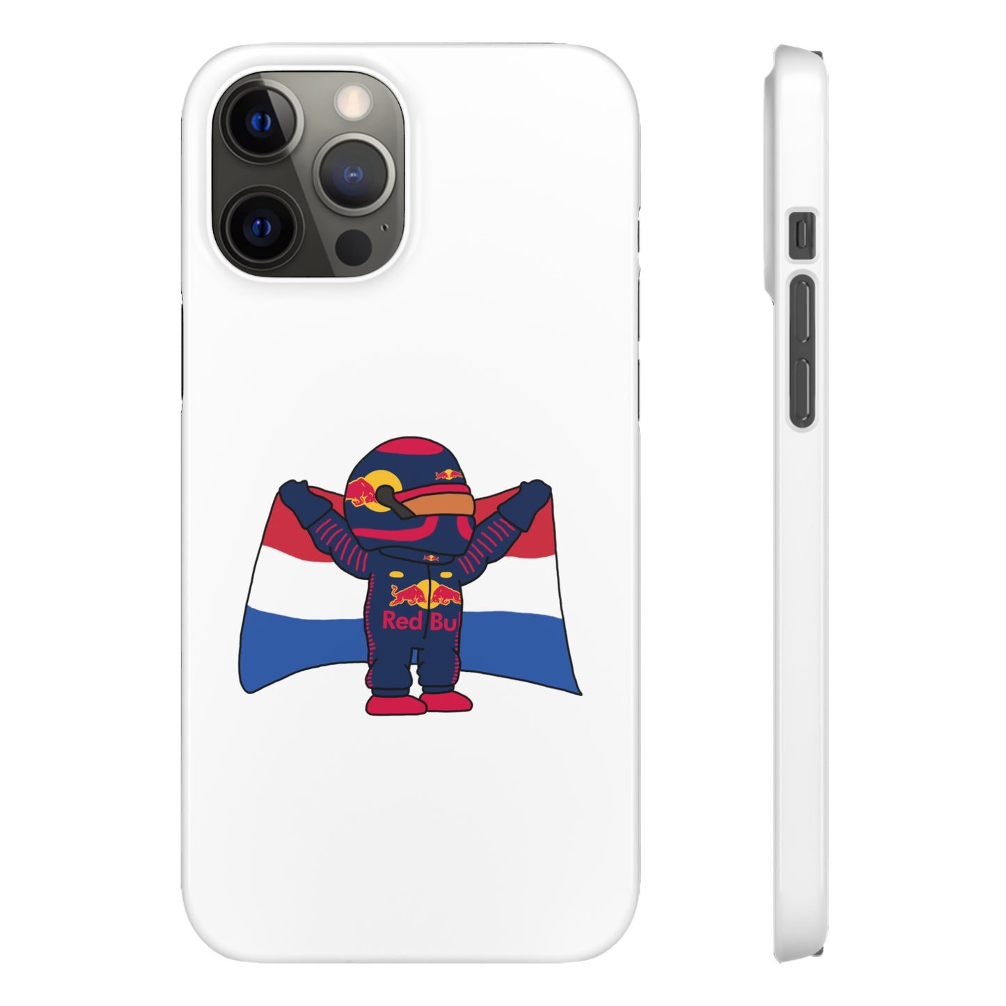 NeVerStappen Red Bull Formula 1 F1 Max Verstappen Snap Case iPhone 12 Pro Max Glossy Mobile Phone Cases F1 Max Verstappen Red Bull Printify