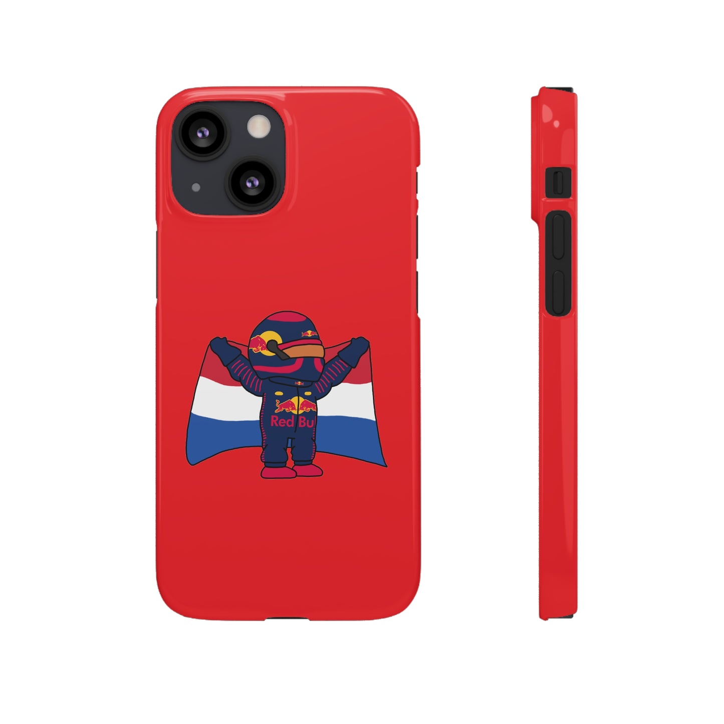 NeVerStappen Red Bull Formula 1 F1 Max Verstappen Snap Case iPhone 13 Mini Glossy Mobile Phone Cases F1 Max Verstappen Red Bull Printify