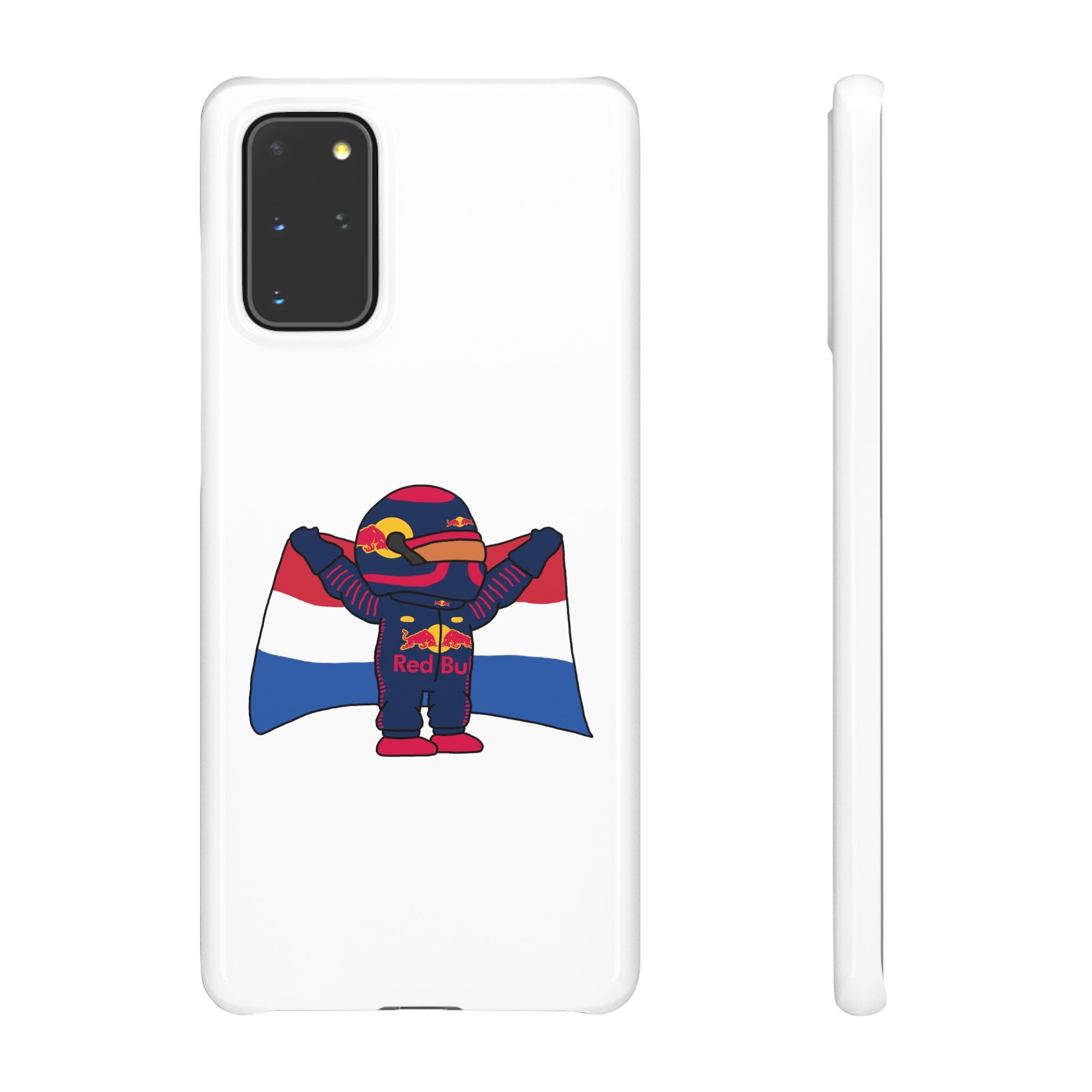 NeVerStappen Red Bull Formula 1 F1 Max Verstappen Snap Case Samsung Galaxy S20+ Glossy Mobile Phone Cases F1 Max Verstappen Red Bull Printify