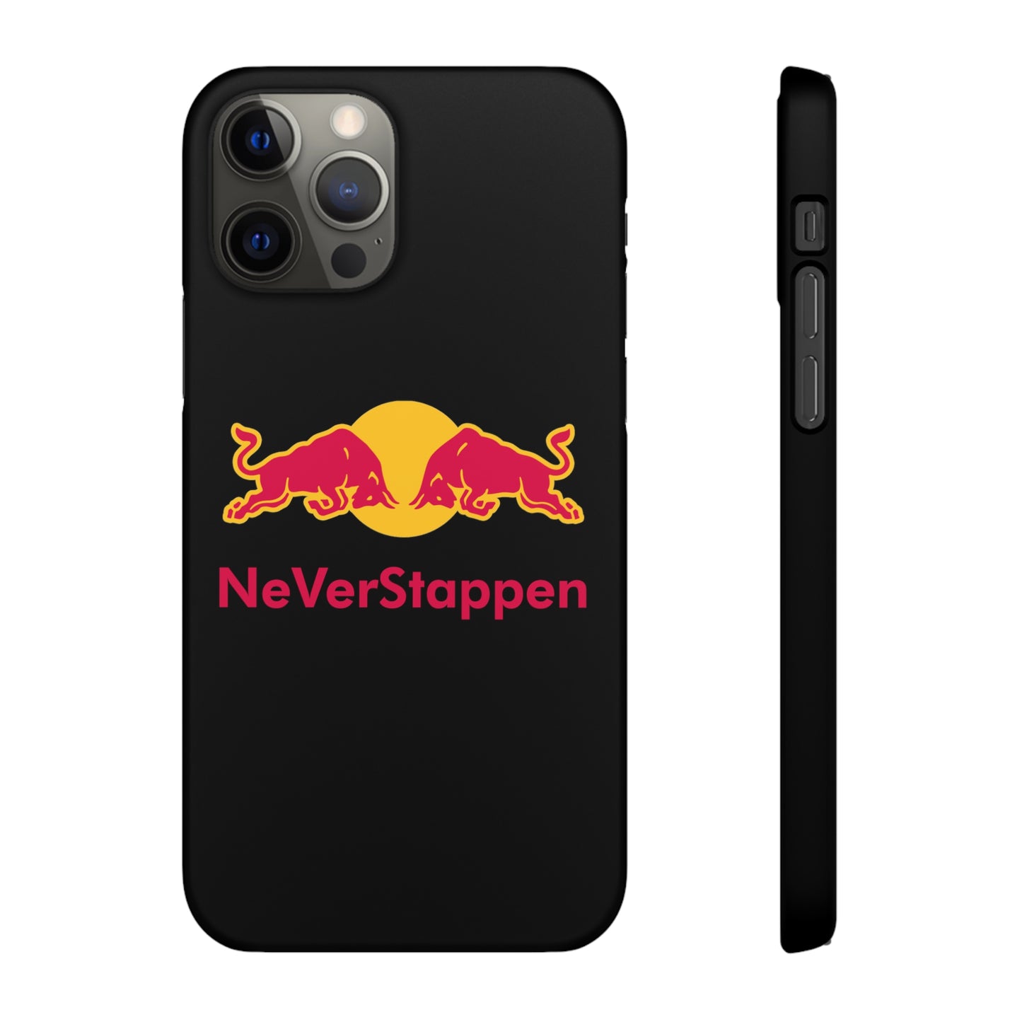 NeVerStappen Red Bull Formula 1 F1 Max Verstappen Snap Case iPhone 12 Pro Matte Mobile Phone Cases F1 Max Verstappen Red Bull Printify