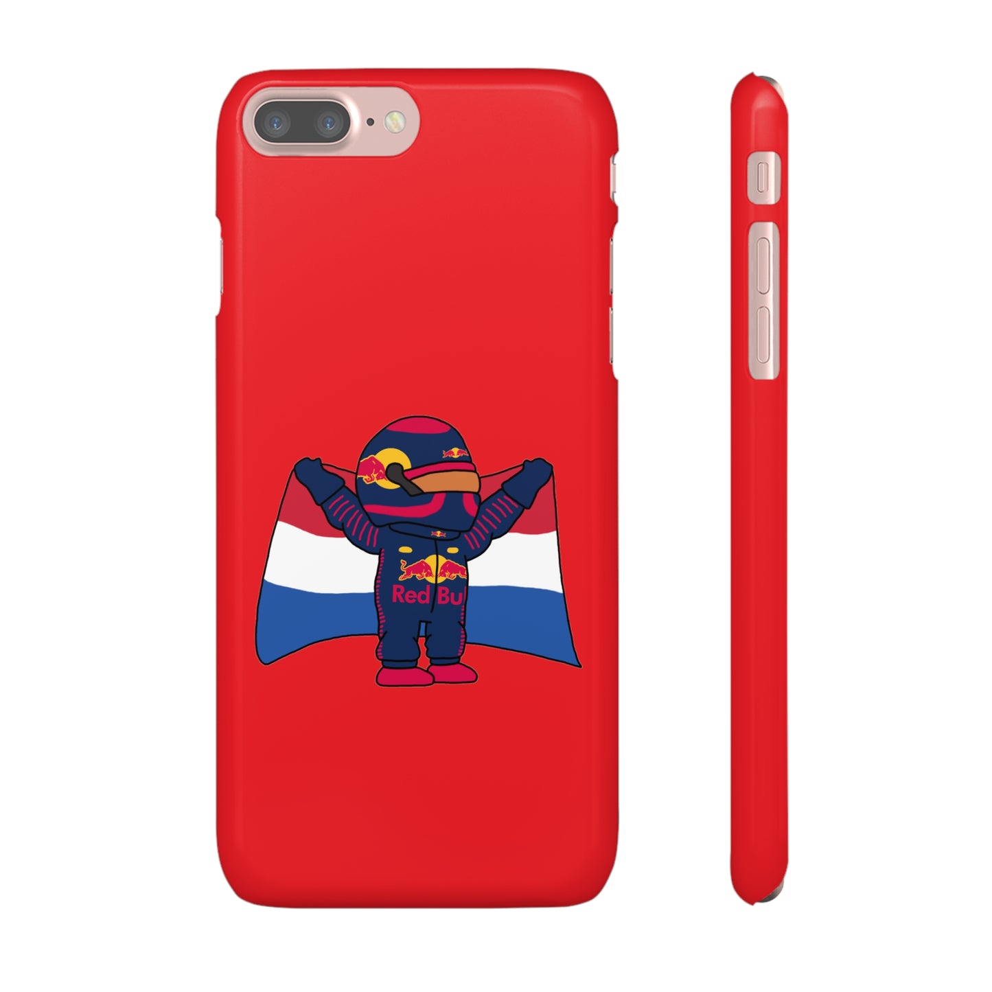 NeVerStappen Red Bull Formula 1 F1 Max Verstappen Snap Case iPhone 7 Plus Glossy Mobile Phone Cases F1 Max Verstappen Red Bull Printify