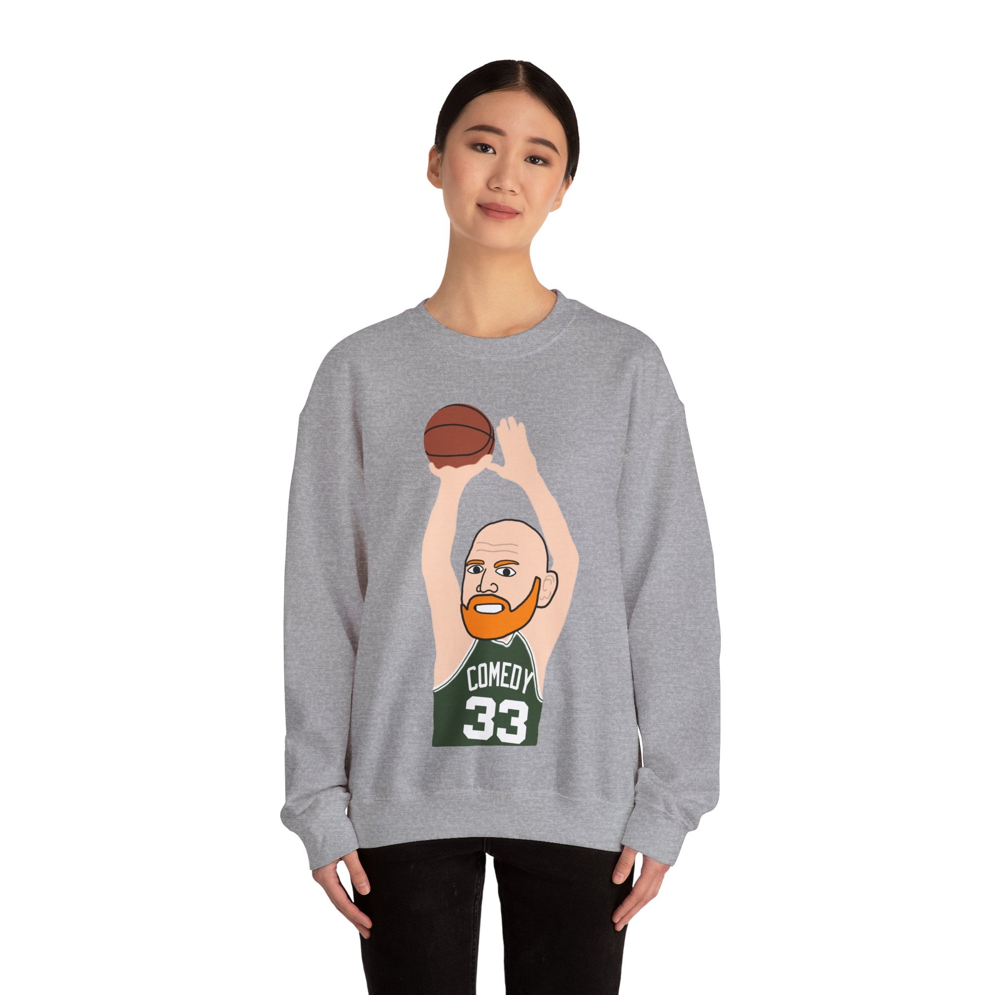 Bill Burr Sweatshirt Boston Celtics Sweater Larry Bird Jumper Monday Morning Podcast Merch Podcast Gift Celtics Fan Gift Basketball Fan Gift Sweatshirts Basketball Bill Burr Boston Celtics Monday Morning Podcast NBA Podcasts Stand-up Comedy Printify