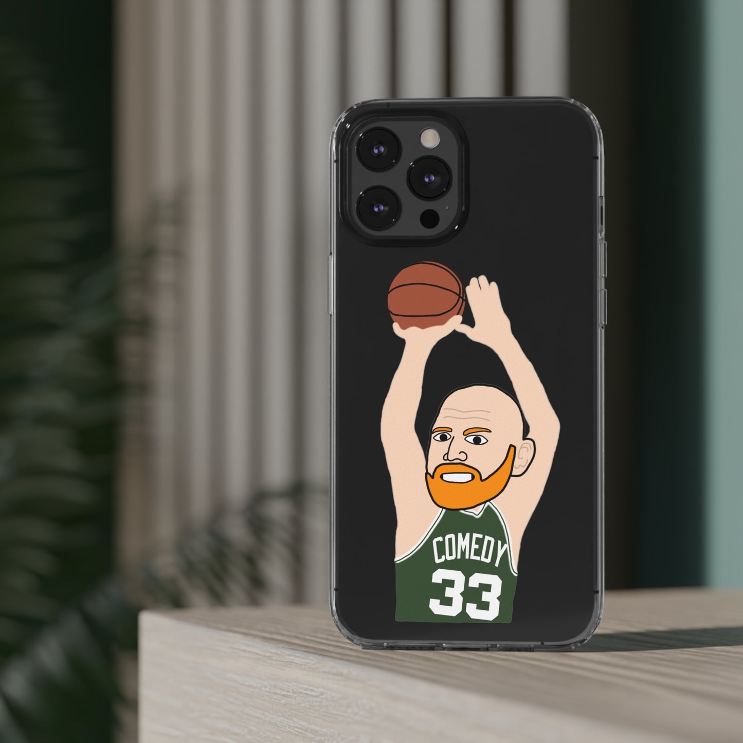 Bill Burrd Boston Celtics Larry Bird Bill Burr Clear Case Mobile Phone Cases Basketball Bill Burr Boston Celtics Monday Morning Podcast NBA Podcasts Stand-up Comedy Printify