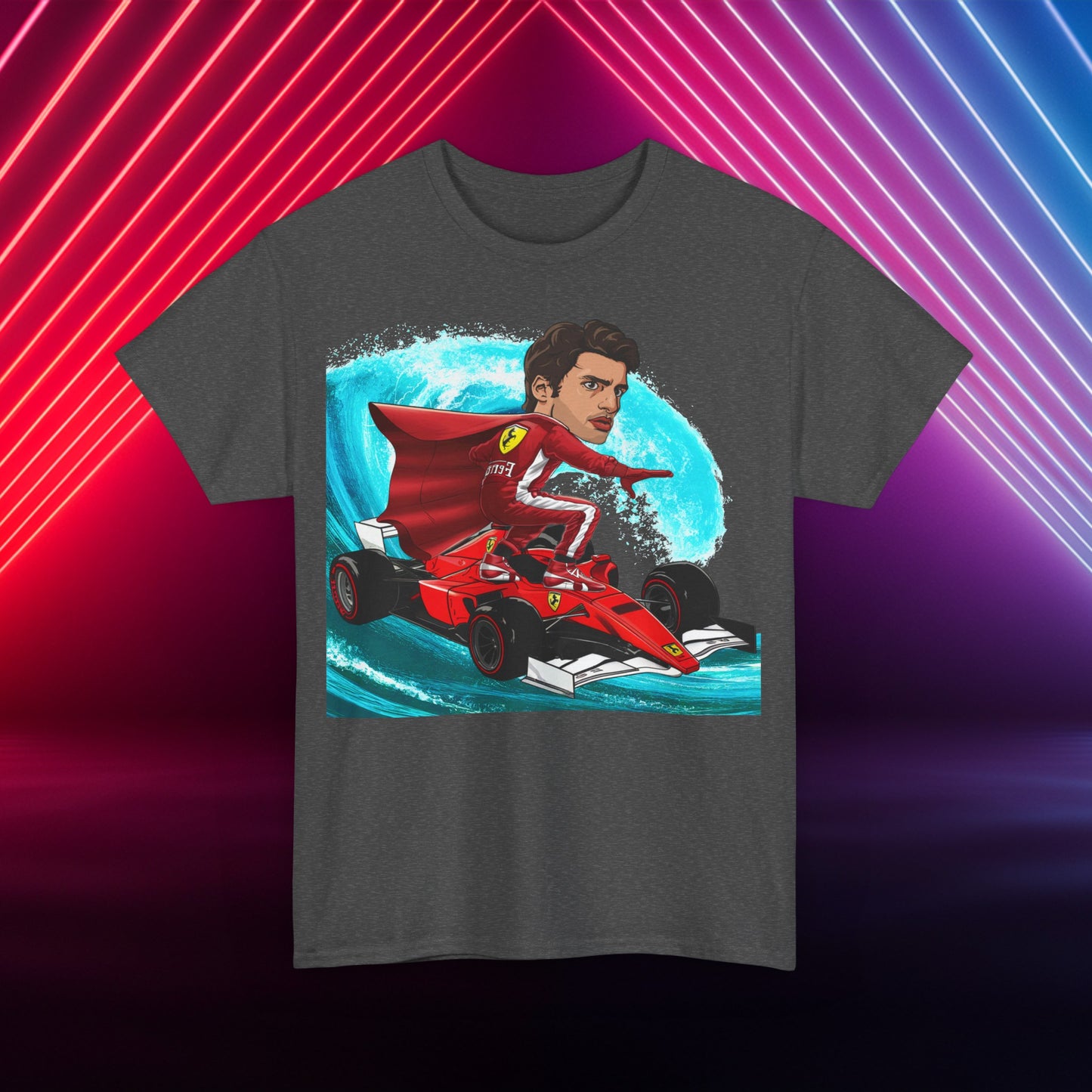 Carlos Sainz T-shirt Carlos Sainz Shirt Smooth Operator Shirt Ferrari T shirt Formula 1 Tee F1 Tshirt Ferrari Gift Ferrari Fan Shirt F1 Gift Dark Heather T-shirts Carlos Sainz F1 Ferrari Printify