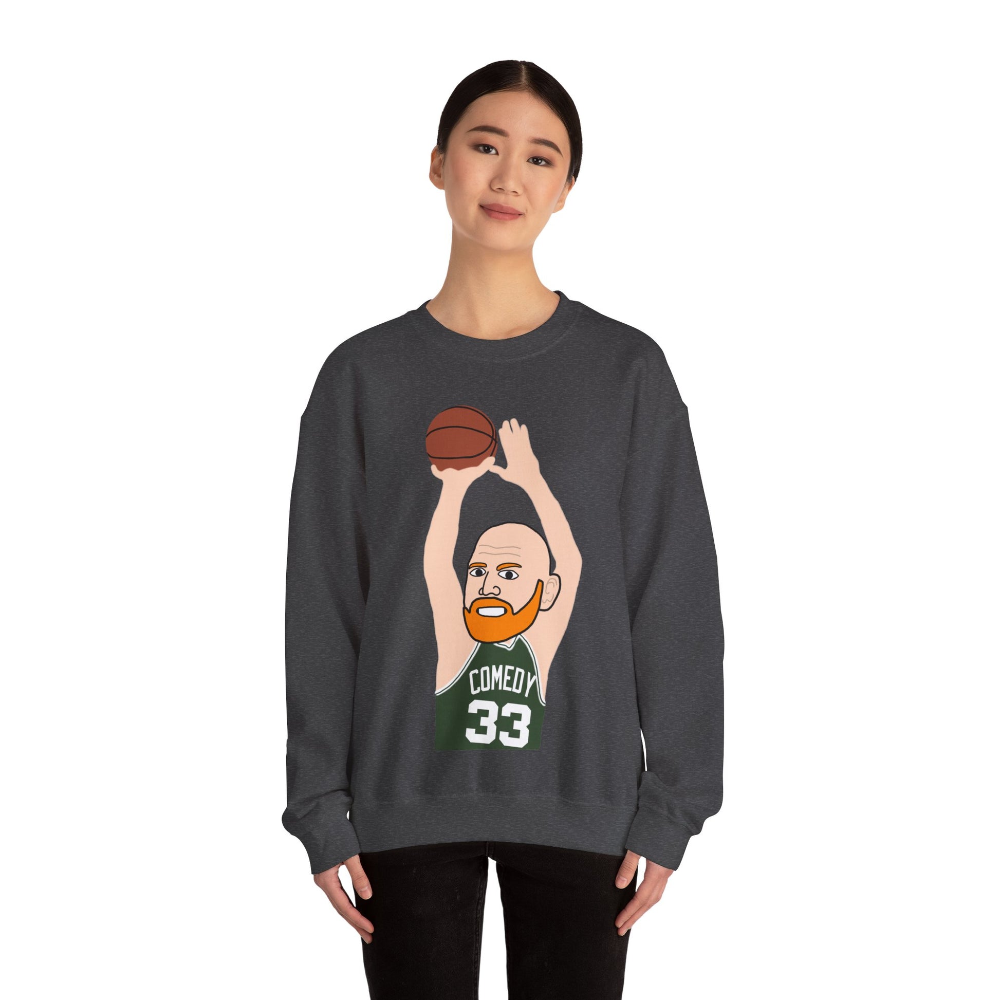 Bill Burr Sweatshirt Boston Celtics Sweater Larry Bird Jumper Monday Morning Podcast Merch Podcast Gift Celtics Fan Gift Basketball Fan Gift Next Cult Brand Bill Burr, Monday Morning Podcast, Podcasts, Stand-up Comedy