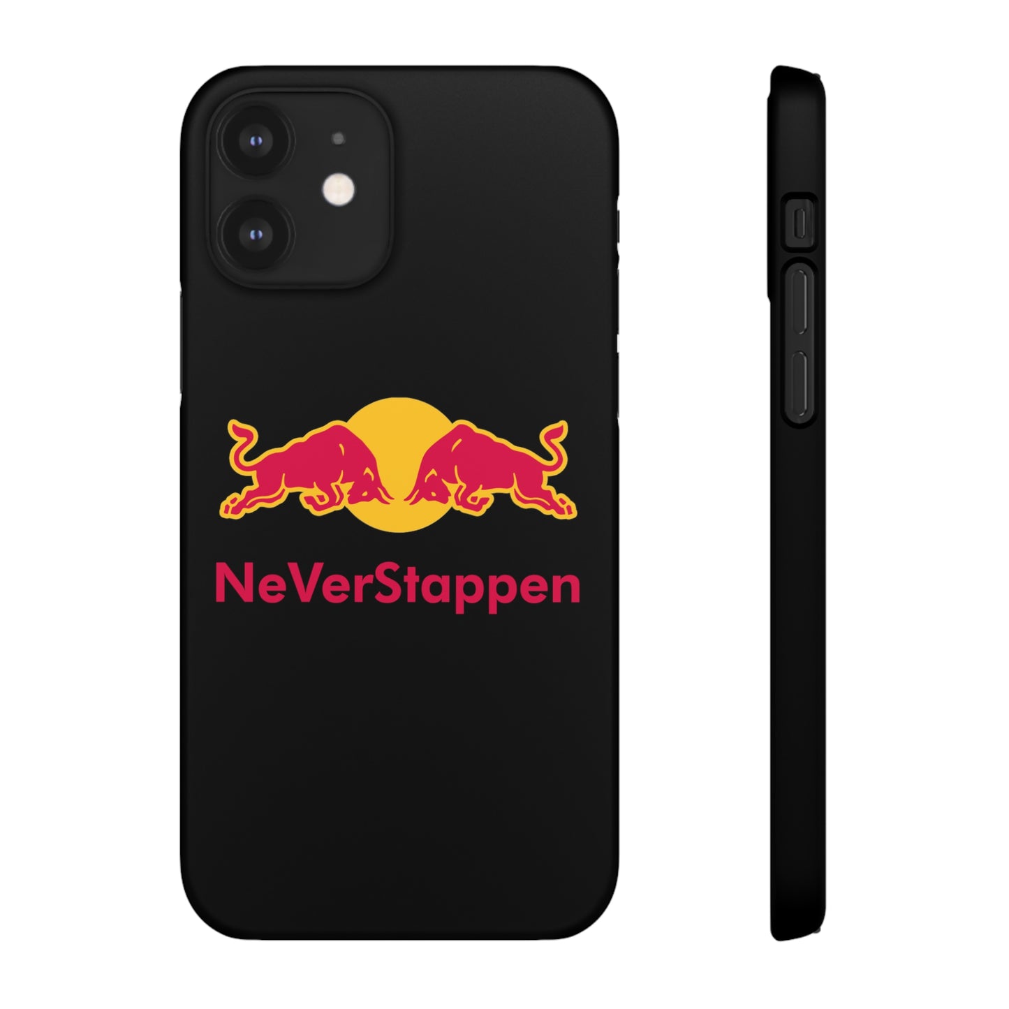 NeVerStappen Red Bull Formula 1 F1 Max Verstappen Snap Case iPhone 12 Matte Mobile Phone Cases F1 Max Verstappen Red Bull Printify