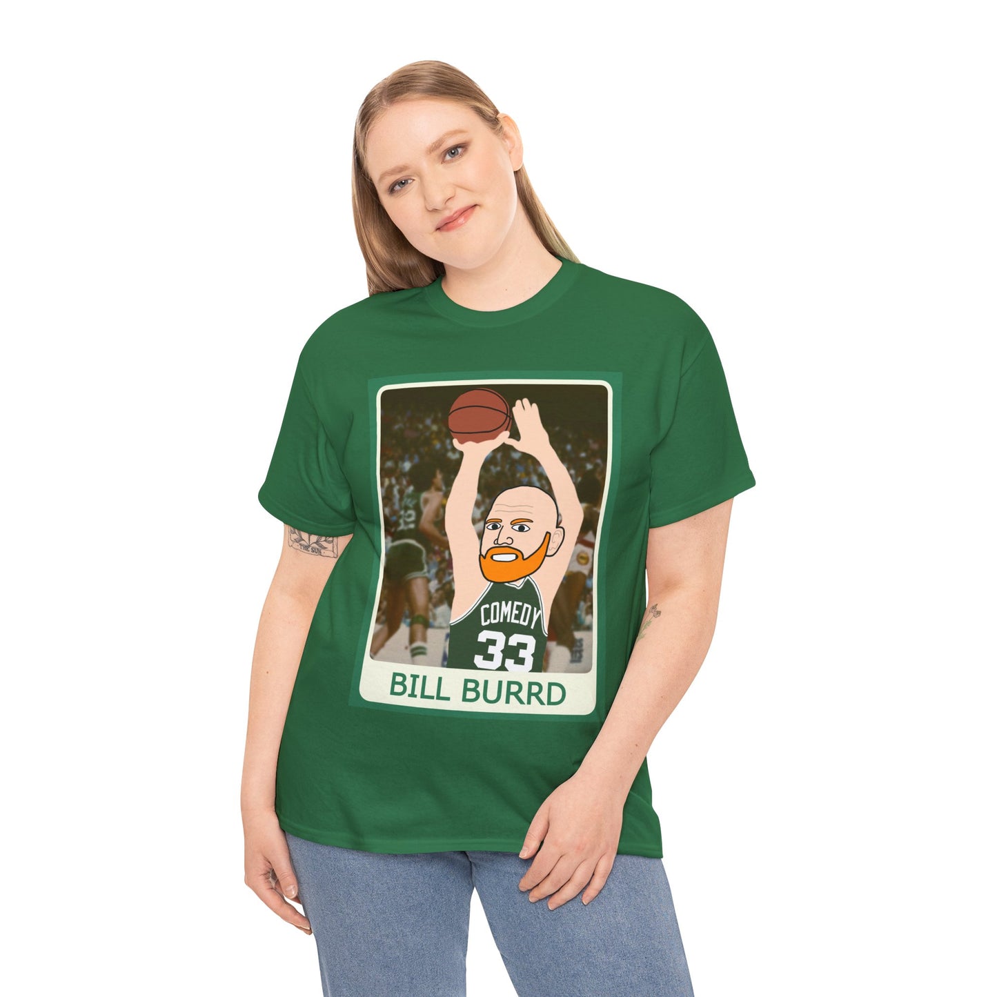 Bill Burr T-shirt Boston Celtics Tshirt Larry Bird Shirt Monday Morning Podcast Merch Podcast Gift Celtics Fan Gift Basketball Fan Gift Next Cult Brand Bill Burr, Monday Morning Podcast, Podcasts, Stand-up Comedy