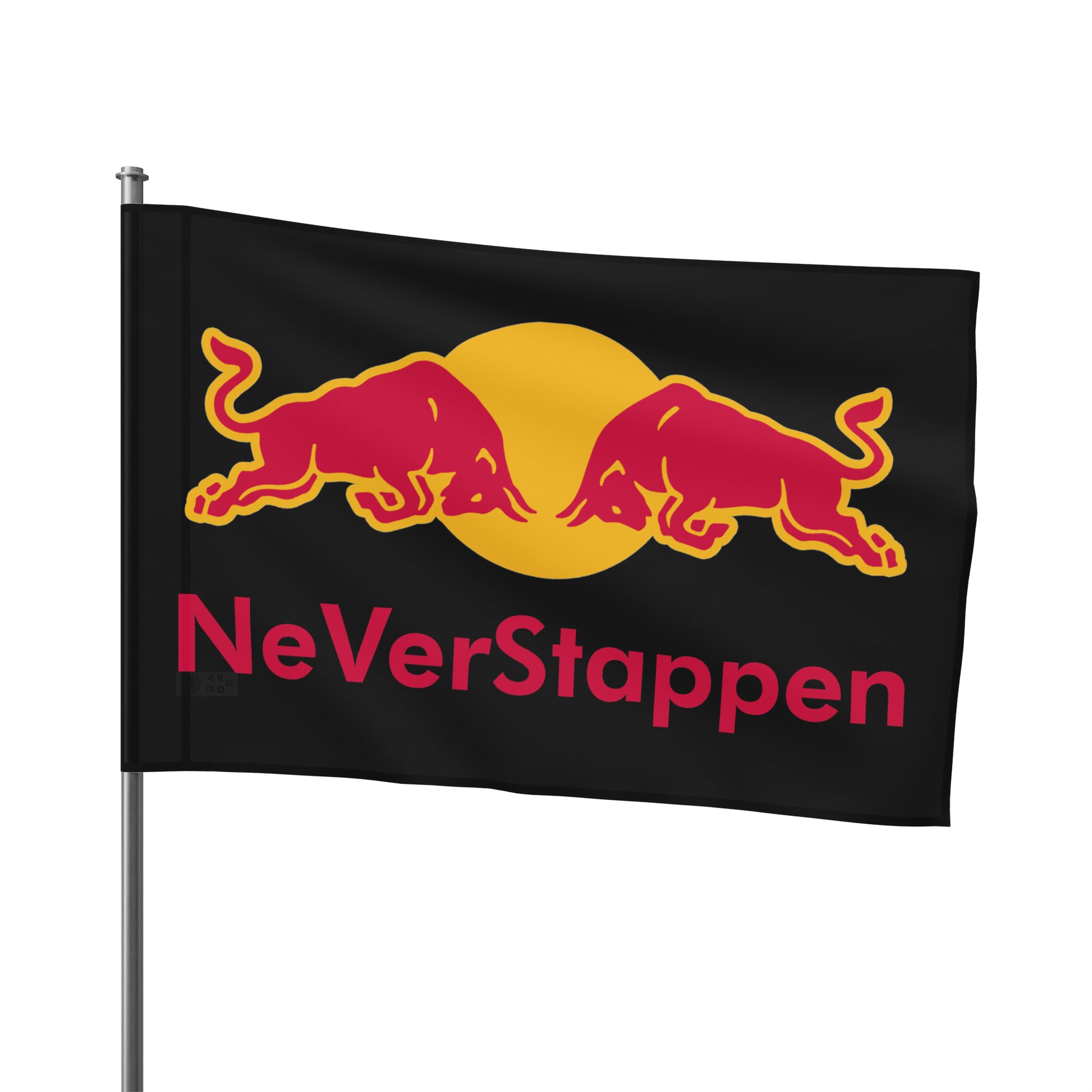 NeVerStappen Red Bull Formula 1 F1 Max Verstappen Flag Flags F1 Max Verstappen Red Bull Printify