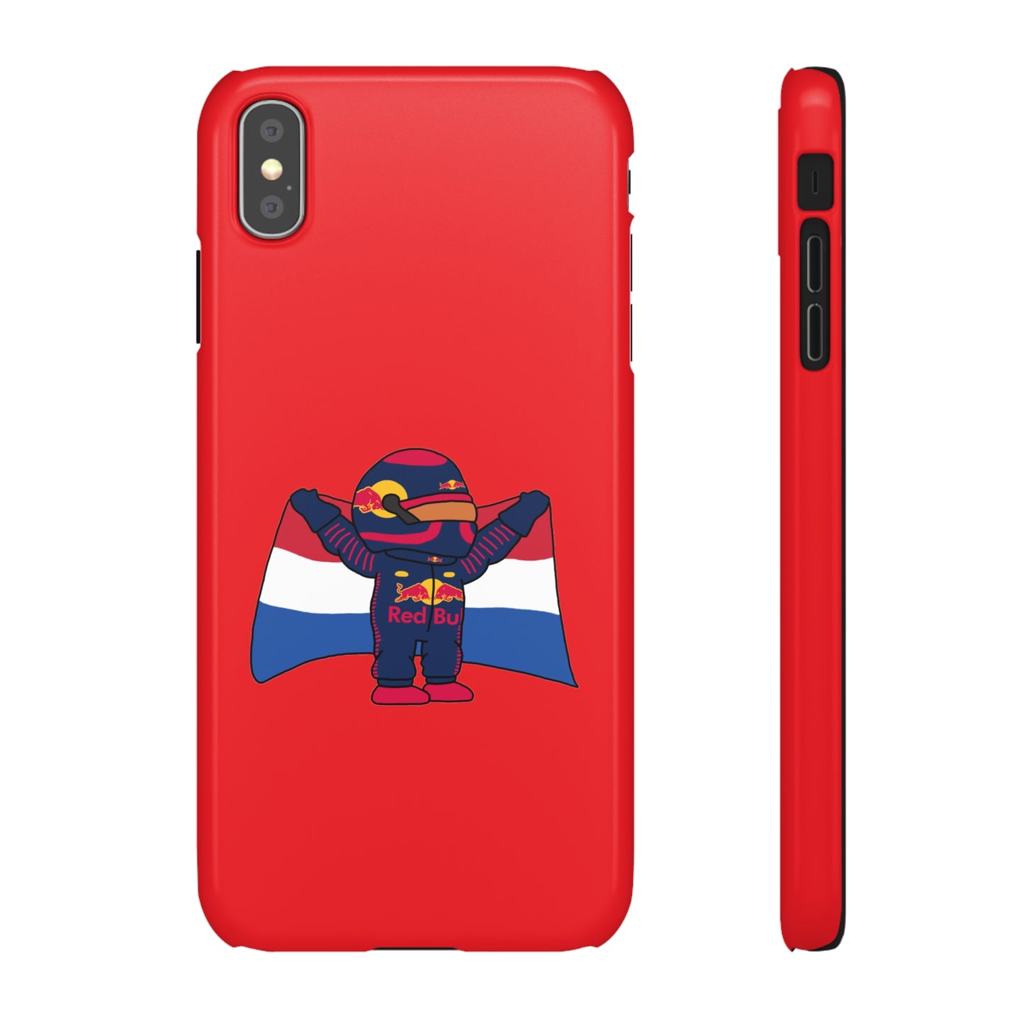 NeVerStappen Red Bull Formula 1 F1 Max Verstappen Snap Case iPhone XS MAX Glossy Mobile Phone Cases F1 Max Verstappen Red Bull Printify