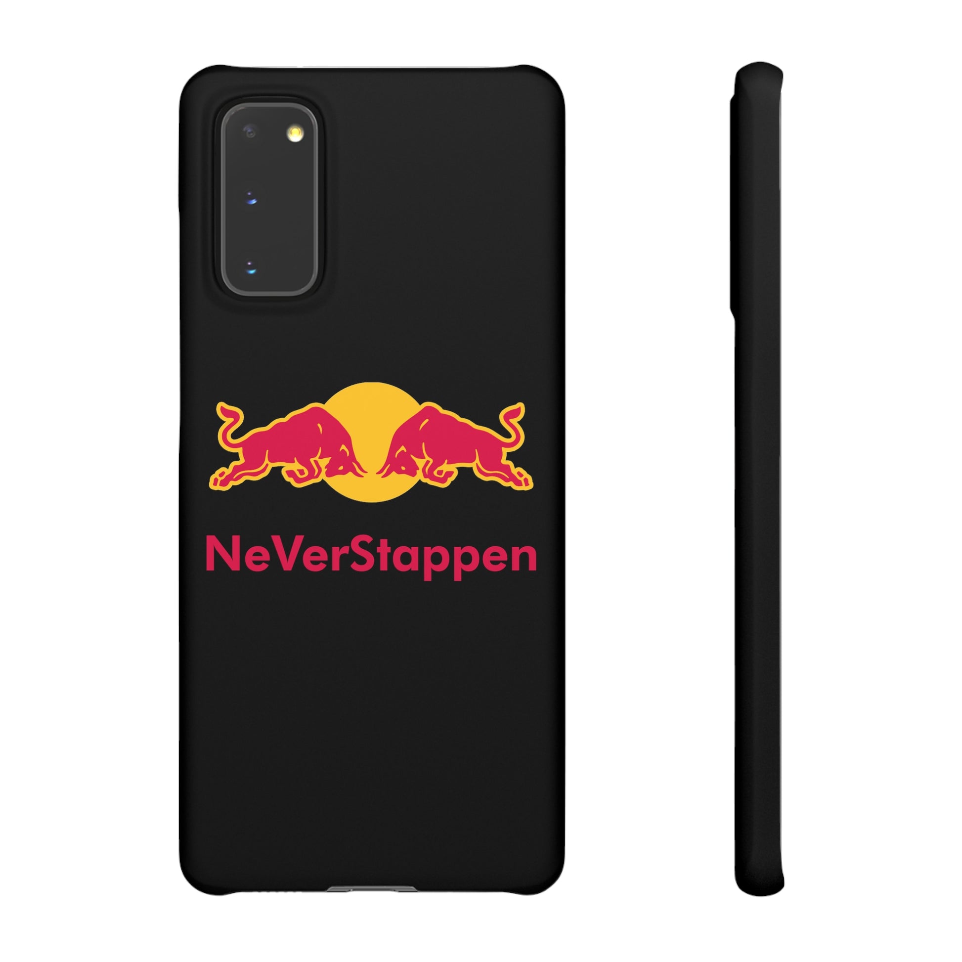 NeVerStappen Red Bull Formula 1 F1 Max Verstappen Snap Case Samsung Galaxy S20 Matte Mobile Phone Cases F1 Max Verstappen Red Bull Printify