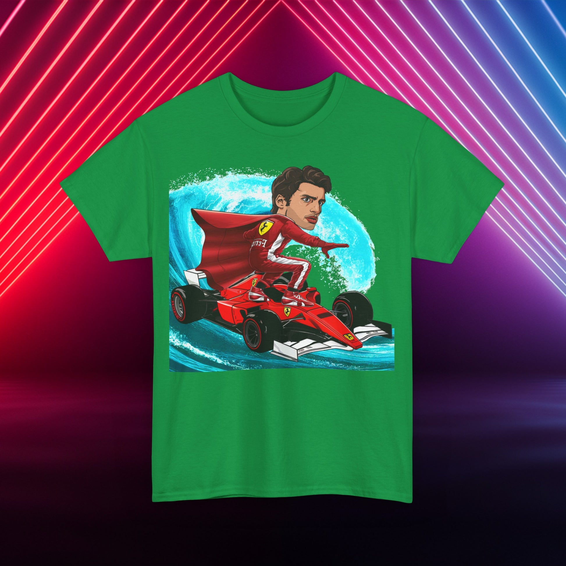 Carlos Sainz T-shirt Carlos Sainz Shirt Smooth Operator Shirt Ferrari T shirt Formula 1 Tee F1 Tshirt Ferrari Gift Ferrari Fan Shirt F1 Gift Irish Green T-shirts Carlos Sainz F1 Ferrari Printify