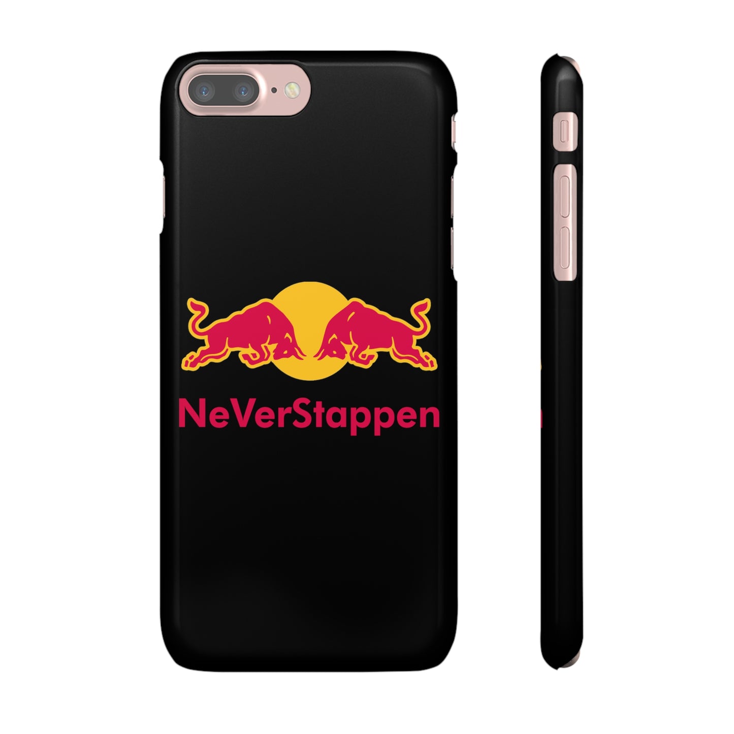 NeVerStappen Red Bull Formula 1 F1 Max Verstappen Snap Case iPhone 7 Plus Glossy Mobile Phone Cases F1 Max Verstappen Red Bull Printify