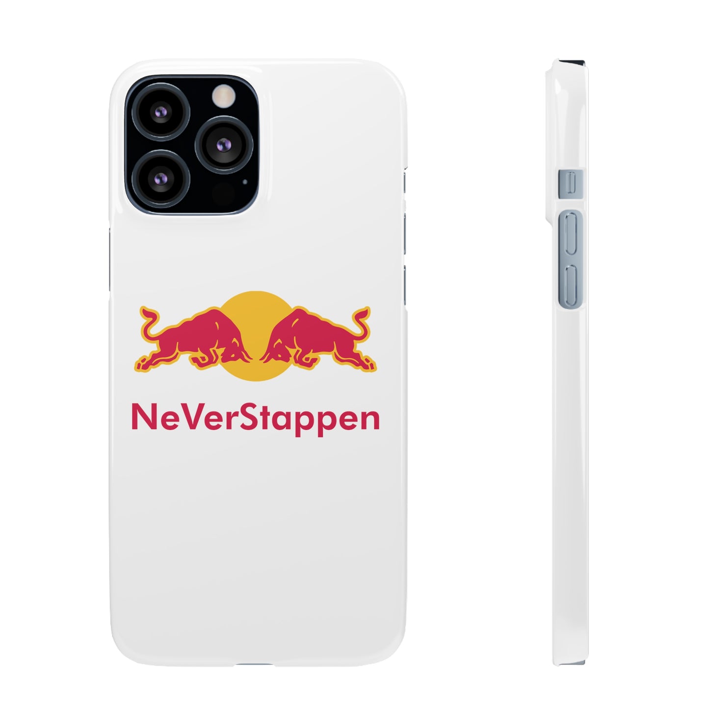 NeVerStappen Red Bull Formula 1 F1 Max Verstappen Snap Case iPhone 13 Pro Max Glossy Mobile Phone Cases F1 Max Verstappen Red Bull Printify