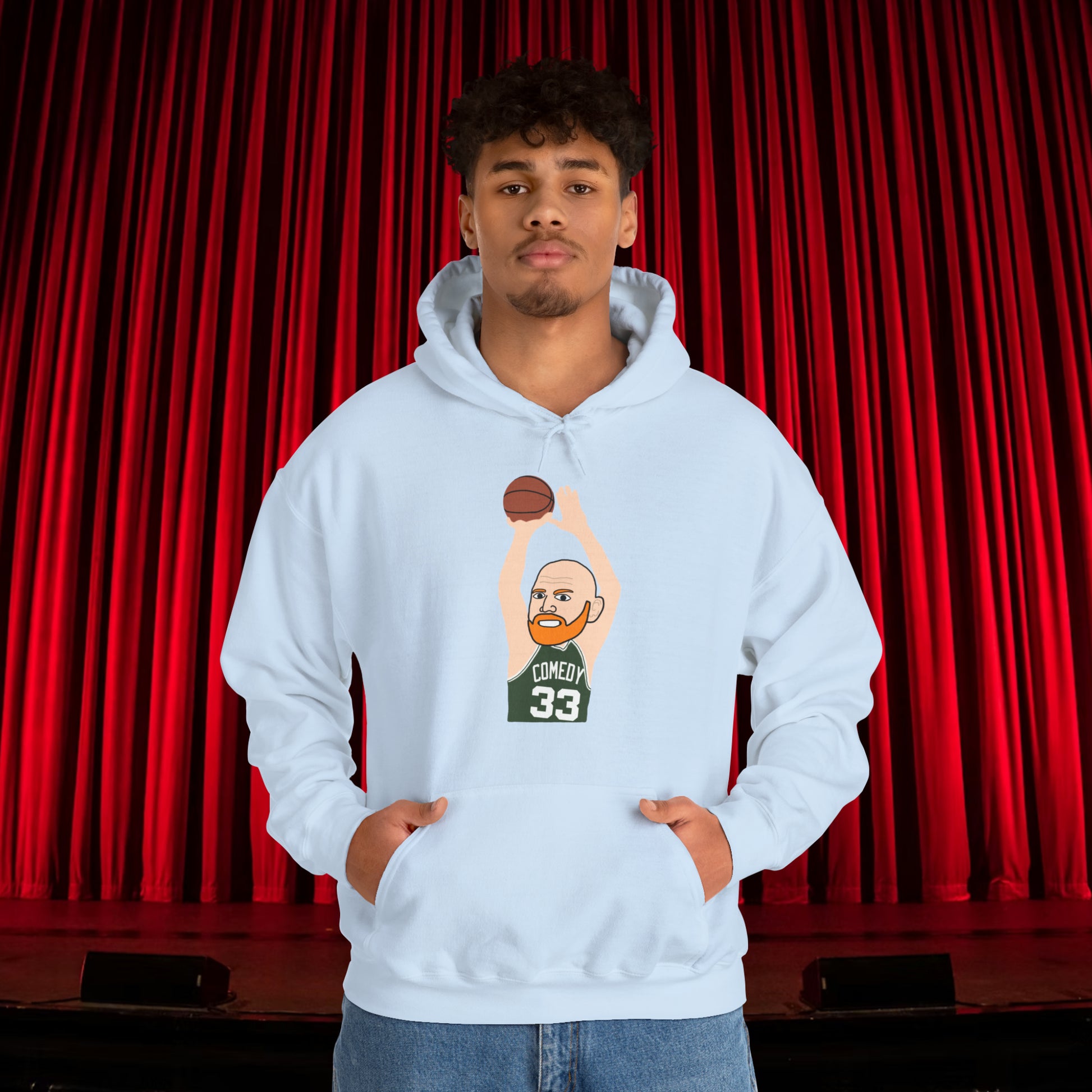 Bill Burr Hoodie Boston Celtics Hoodie Larry Bird Hoodie Monday Morning Podcast Merch Podcast Gift Celtics Fan Gift Basketball Fan Gift Next Cult Brand Bill Burr, Monday Morning Podcast, Podcasts, Stand-up Comedy