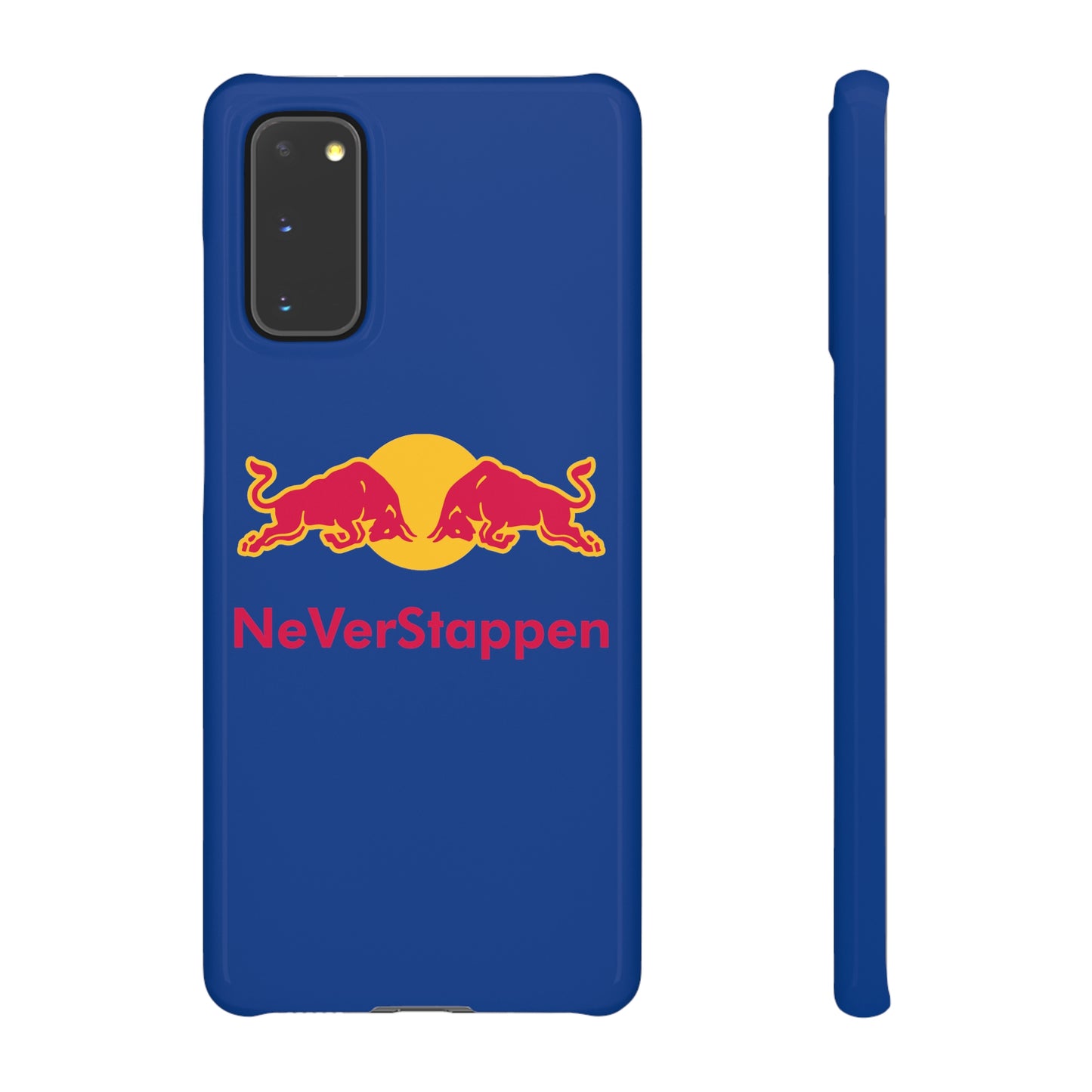 NeVerStappen Red Bull Formula 1 F1 Max Verstappen Snap Case Samsung Galaxy S20 Glossy Mobile Phone Cases F1 Max Verstappen Red Bull Printify