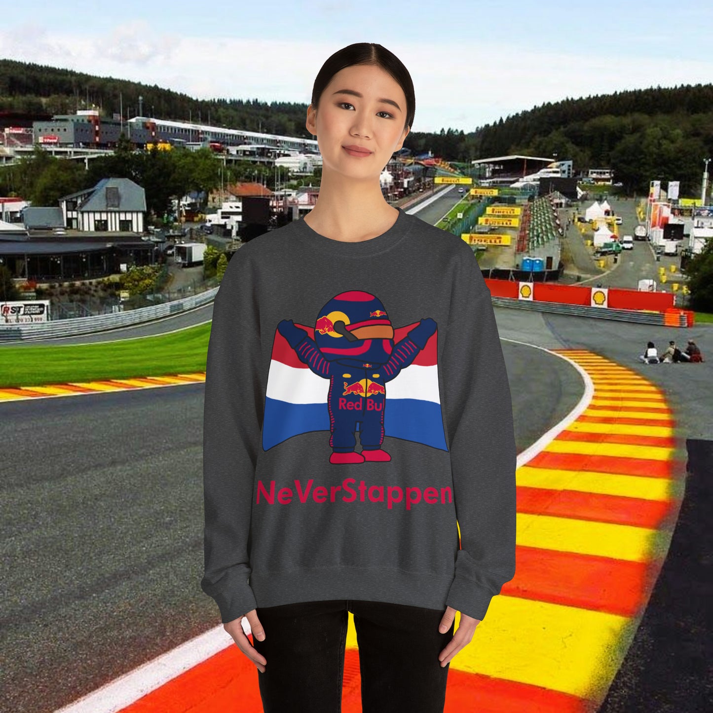 Max Verstappen Jumper Verstappen Sweatshirt Red Bull Sweater F1 Jumper Formula 1 Sweatshirt F1 Gift Formula 1 Gift Red Bull Fan Gift Racing Dark Heather Sweatshirts F1 Max Verstappen Red Bull Printify