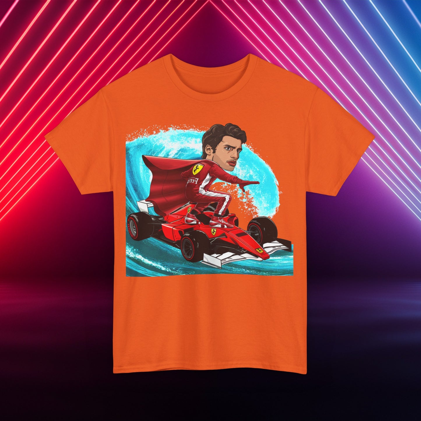 Carlos Sainz T-shirt Carlos Sainz Shirt Smooth Operator Shirt Ferrari T shirt Formula 1 Tee F1 Tshirt Ferrari Gift Ferrari Fan Shirt F1 Gift Orange T-shirts Carlos Sainz F1 Ferrari Printify