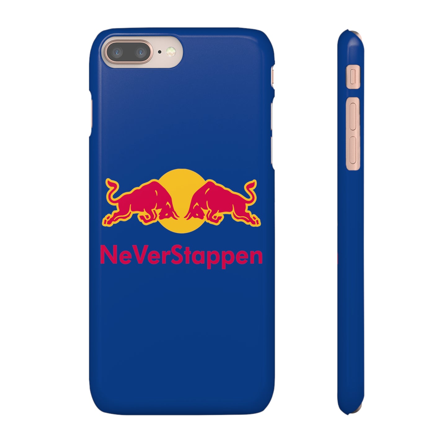 NeVerStappen Red Bull Formula 1 F1 Max Verstappen Snap Case iPhone 8 Plus Glossy Mobile Phone Cases F1 Max Verstappen Red Bull Printify