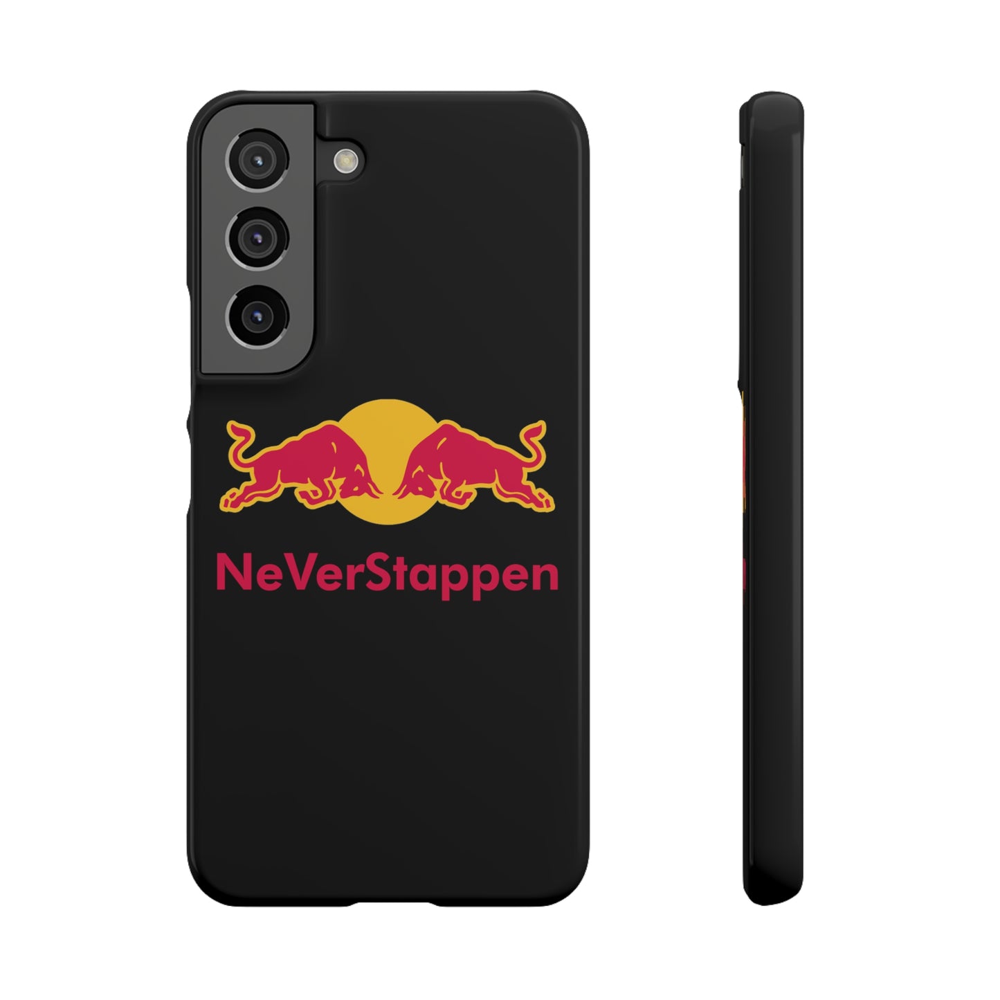 NeVerStappen Red Bull Formula 1 F1 Max Verstappen Snap Case Samsung Galaxy S22 Glossy Mobile Phone Cases F1 Max Verstappen Red Bull Printify