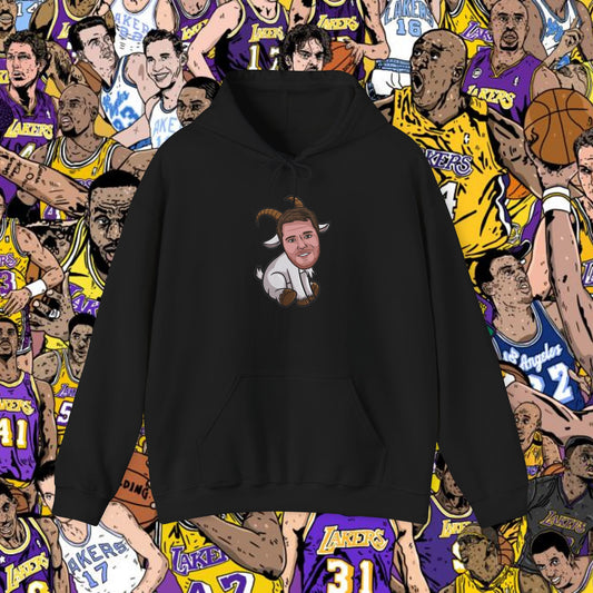 Luka Doncic G.O.A.T. Hoodie - Funny Basketball Meme Sweatshirt - Greatest of All Time Pullover for Basketball Fans - Perfect Gift for Luka Fans Black Hoodies Basketball G.O.A.T. Los Angeles Lakers Luka Doncic NBA Printify