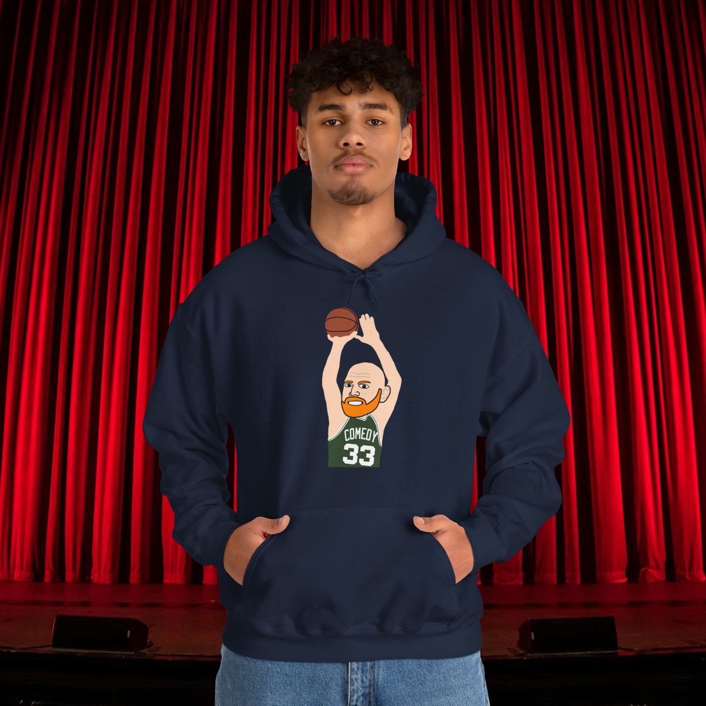 Bill Burr Hoodie Boston Celtics Hoodie Larry Bird Hoodie Monday Morning Podcast Merch Podcast Gift Celtics Fan Gift Basketball Fan Gift Next Cult Brand Bill Burr, Monday Morning Podcast, Podcasts, Stand-up Comedy