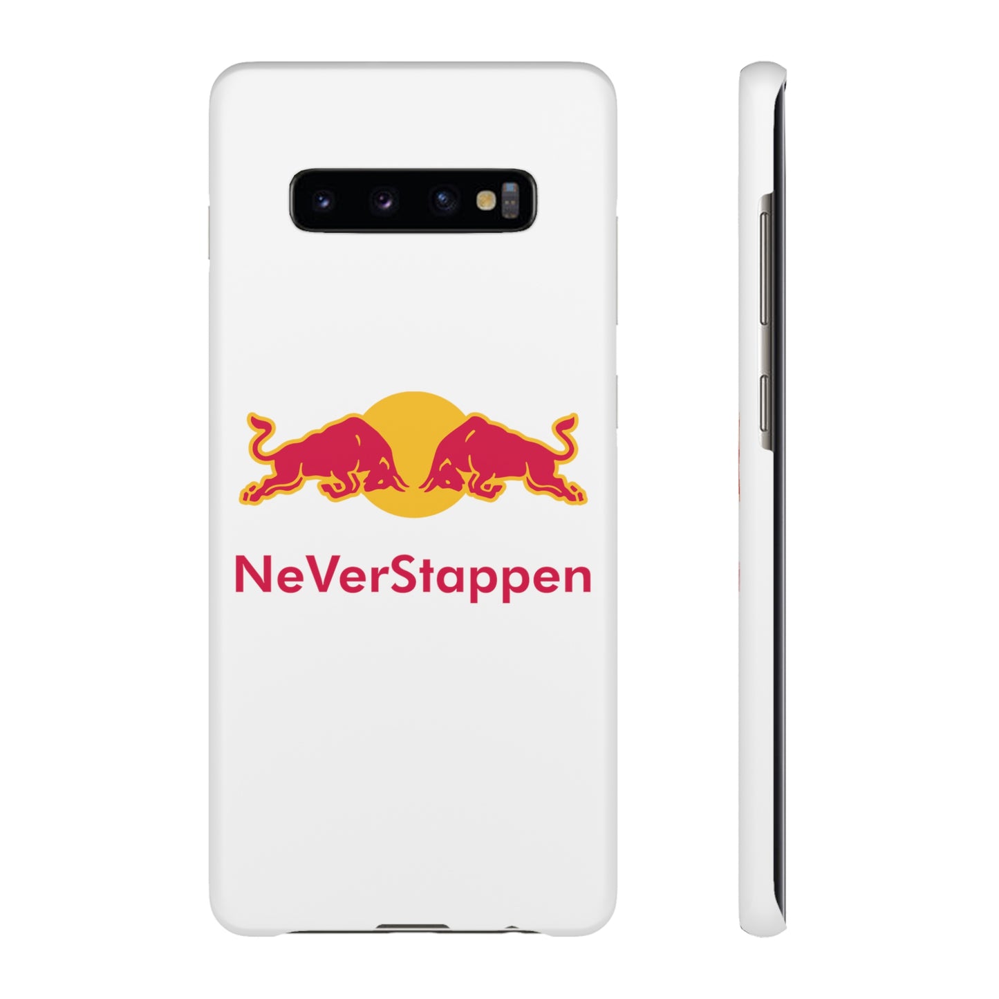 NeVerStappen Red Bull Formula 1 F1 Max Verstappen Snap Case Samsung Galaxy S10 Plus Matte Mobile Phone Cases F1 Max Verstappen Red Bull Printify