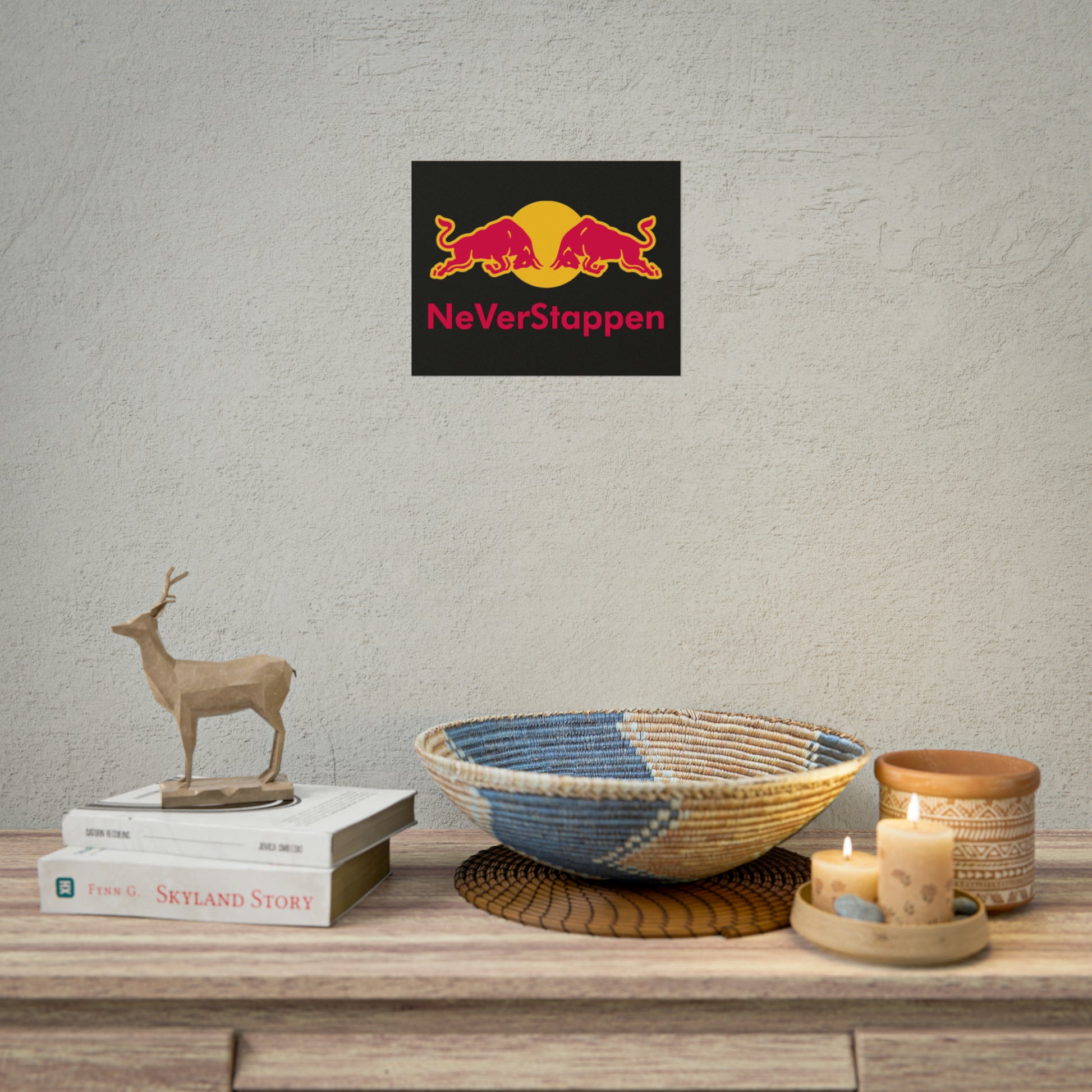 NeVerStappen Red Bull Formula 1 F1 Max Verstappen Poster 10″ x 8″ (Horizontal) Matte Posters F1 Max Verstappen Red Bull Printify