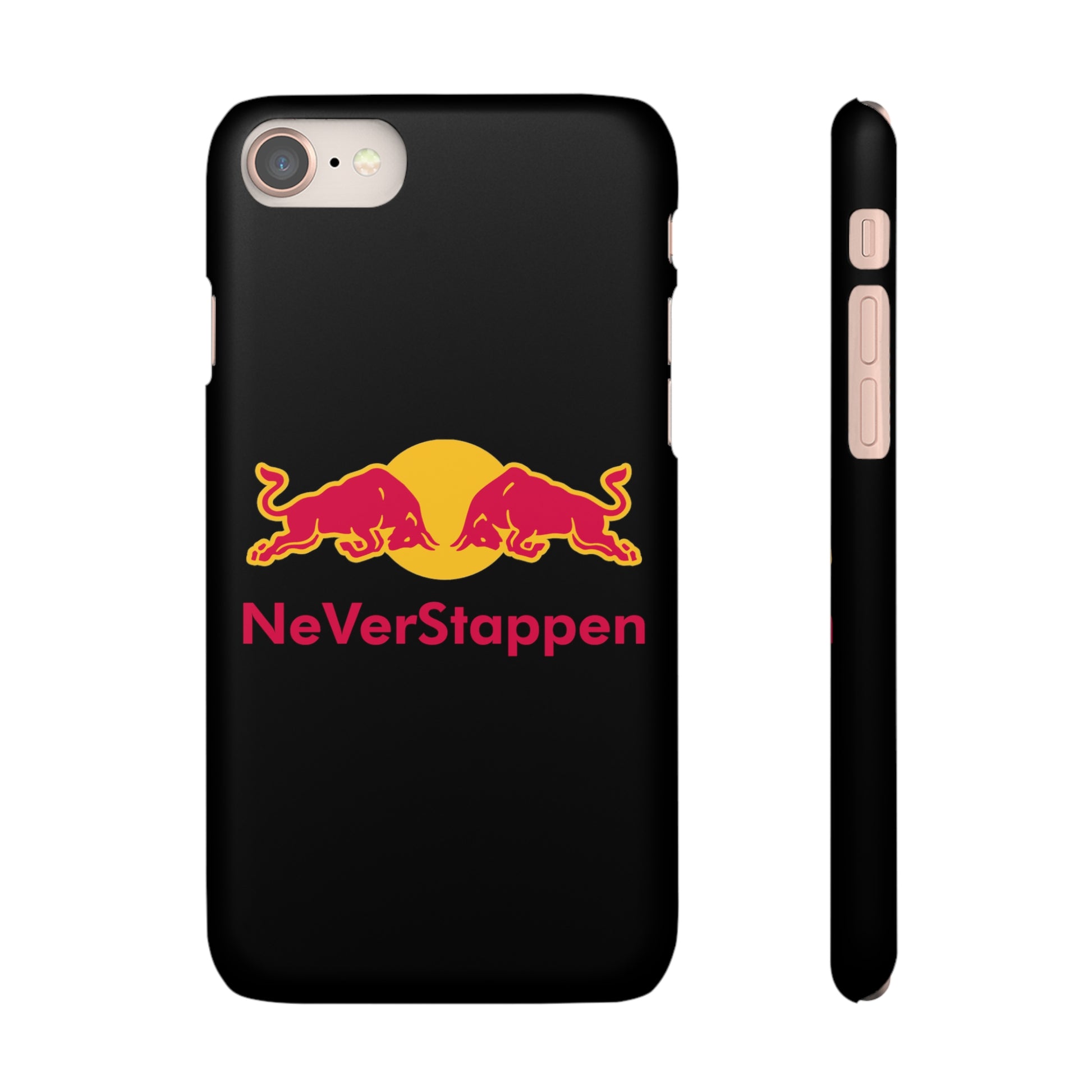 NeVerStappen Red Bull Formula 1 F1 Max Verstappen Snap Case iPhone 8 Matte Mobile Phone Cases F1 Max Verstappen Red Bull Printify